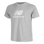 New Balance Clothing New Balance Stacked Logo Tee T-Shirt Men-Grey