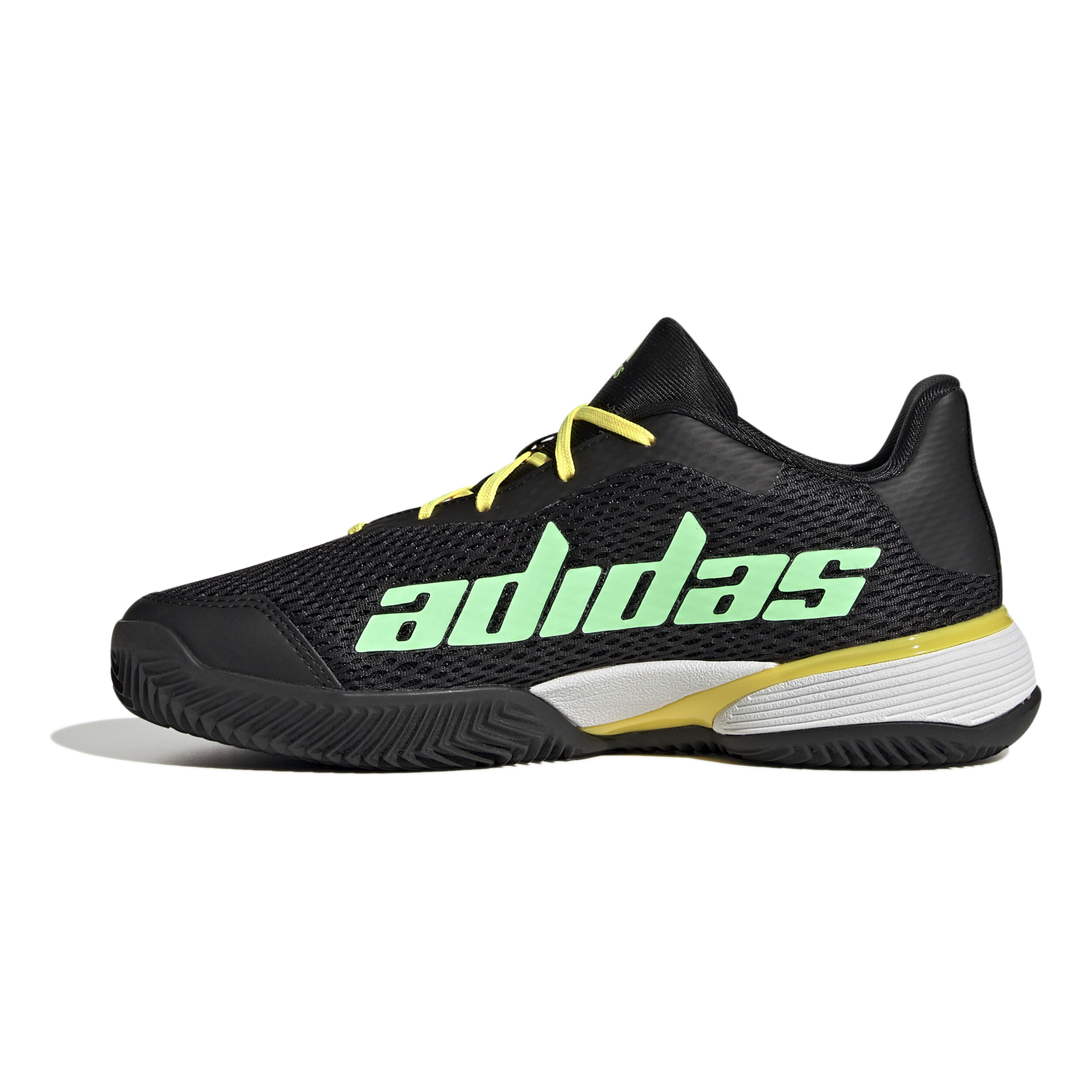 Buy adidas Barricade Clay Court Shoe Kids Black Green online