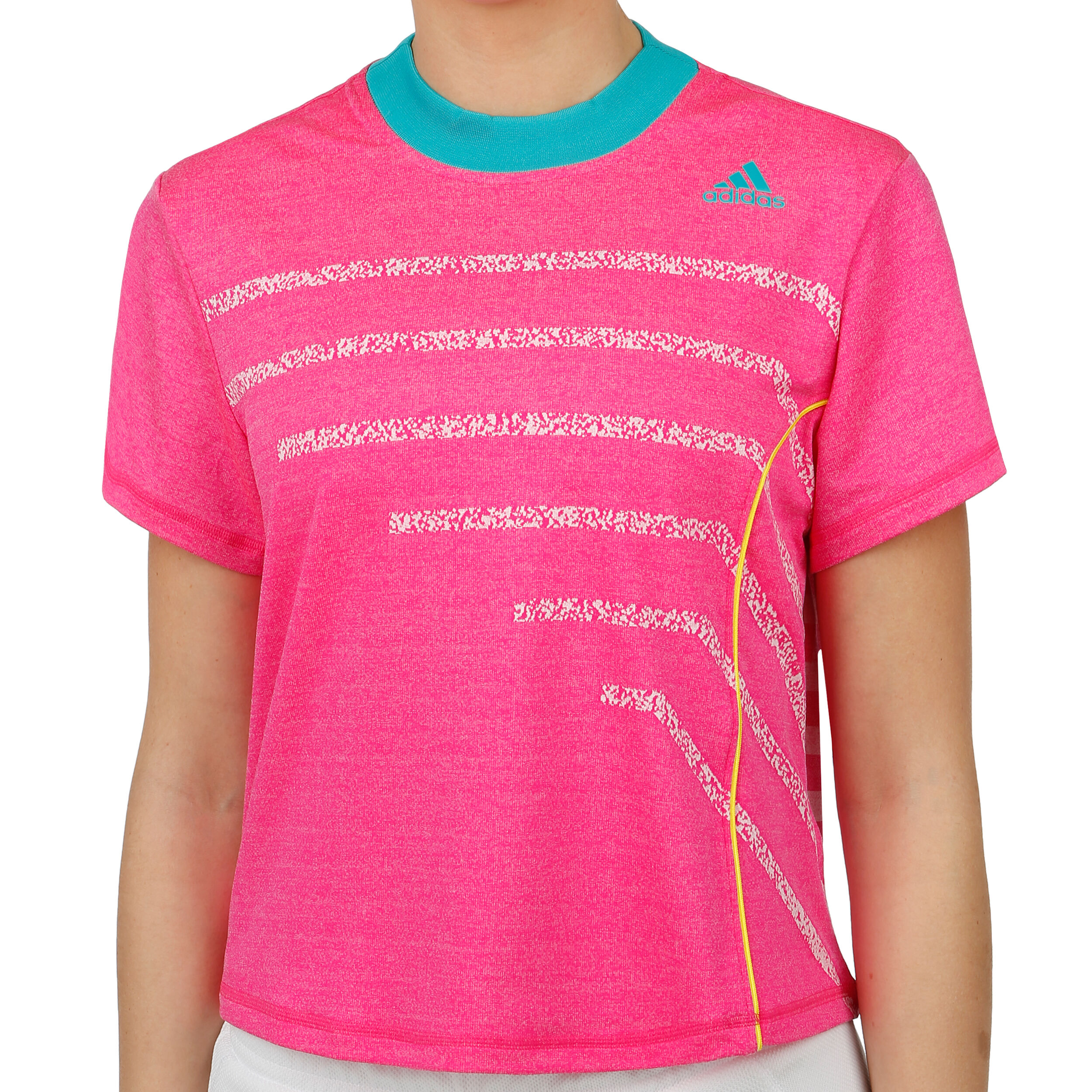 adidas pink tennis shirt