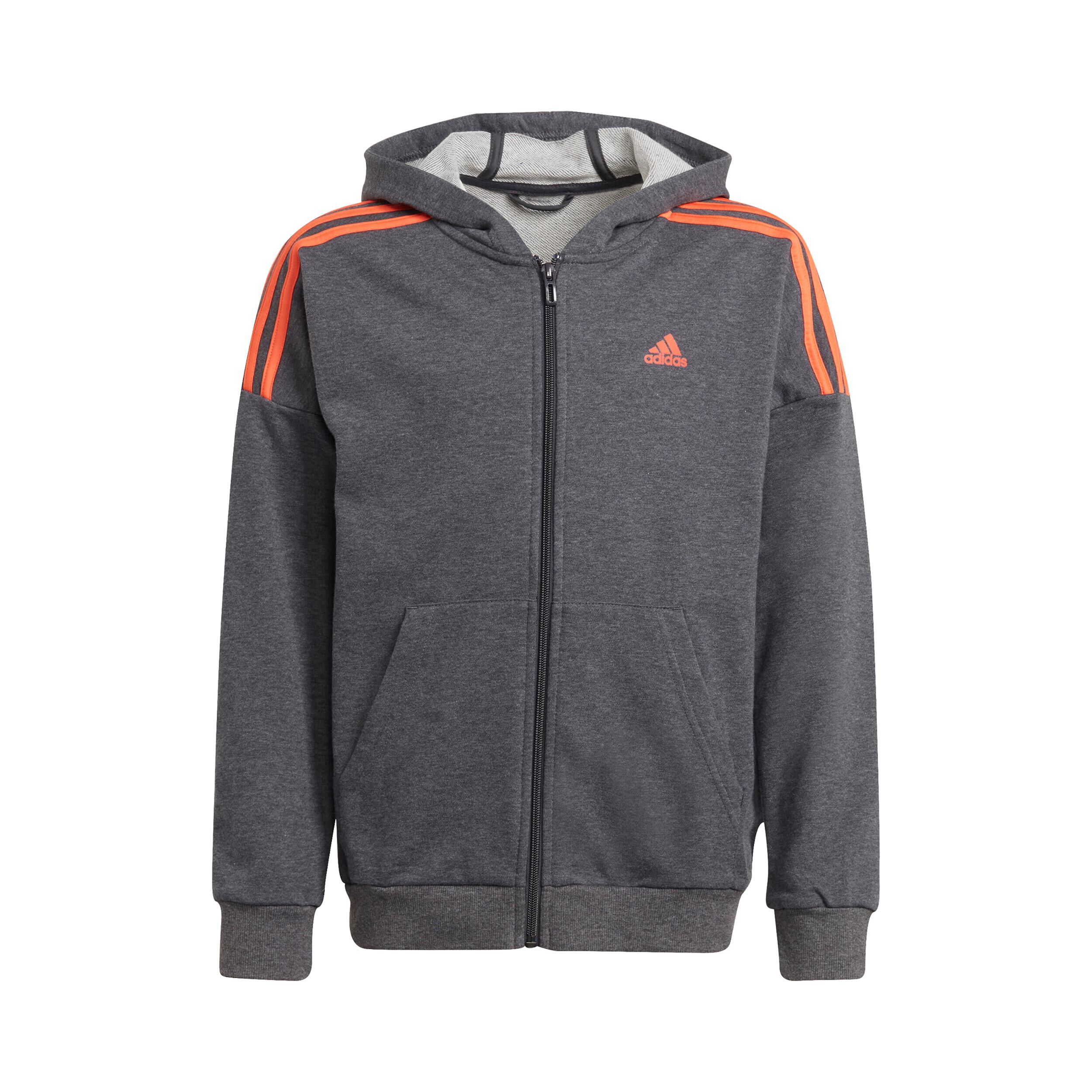 Grey and orange cheap adidas tracksuit