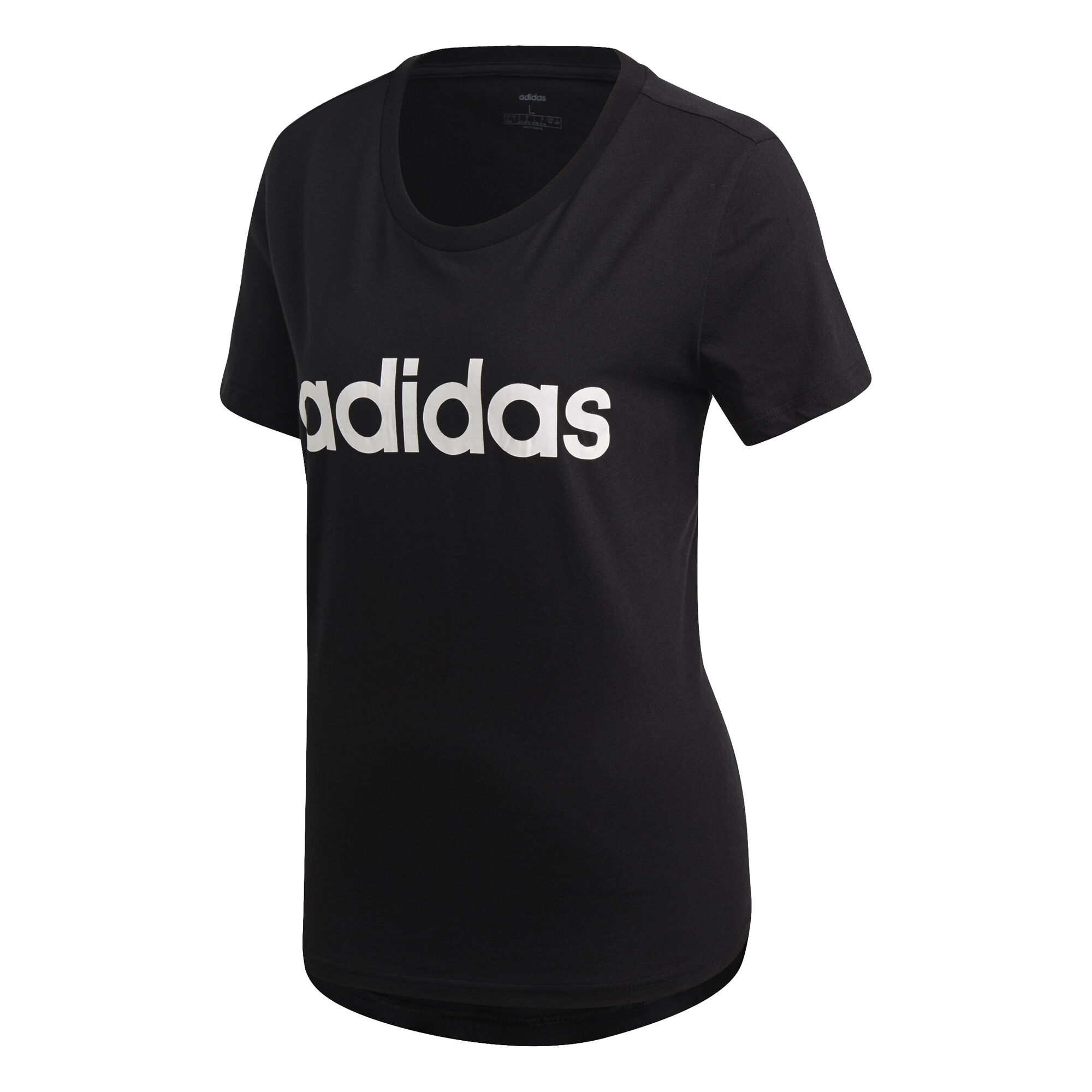 売れ筋商品|||アディダス Tシャツ レディース トップス ESSENTIALS SLIM - Print T-shirt - black/white Amazon.co.jp: adidas(アディダス) W ESS+ 3ST Tシャツ ブラック