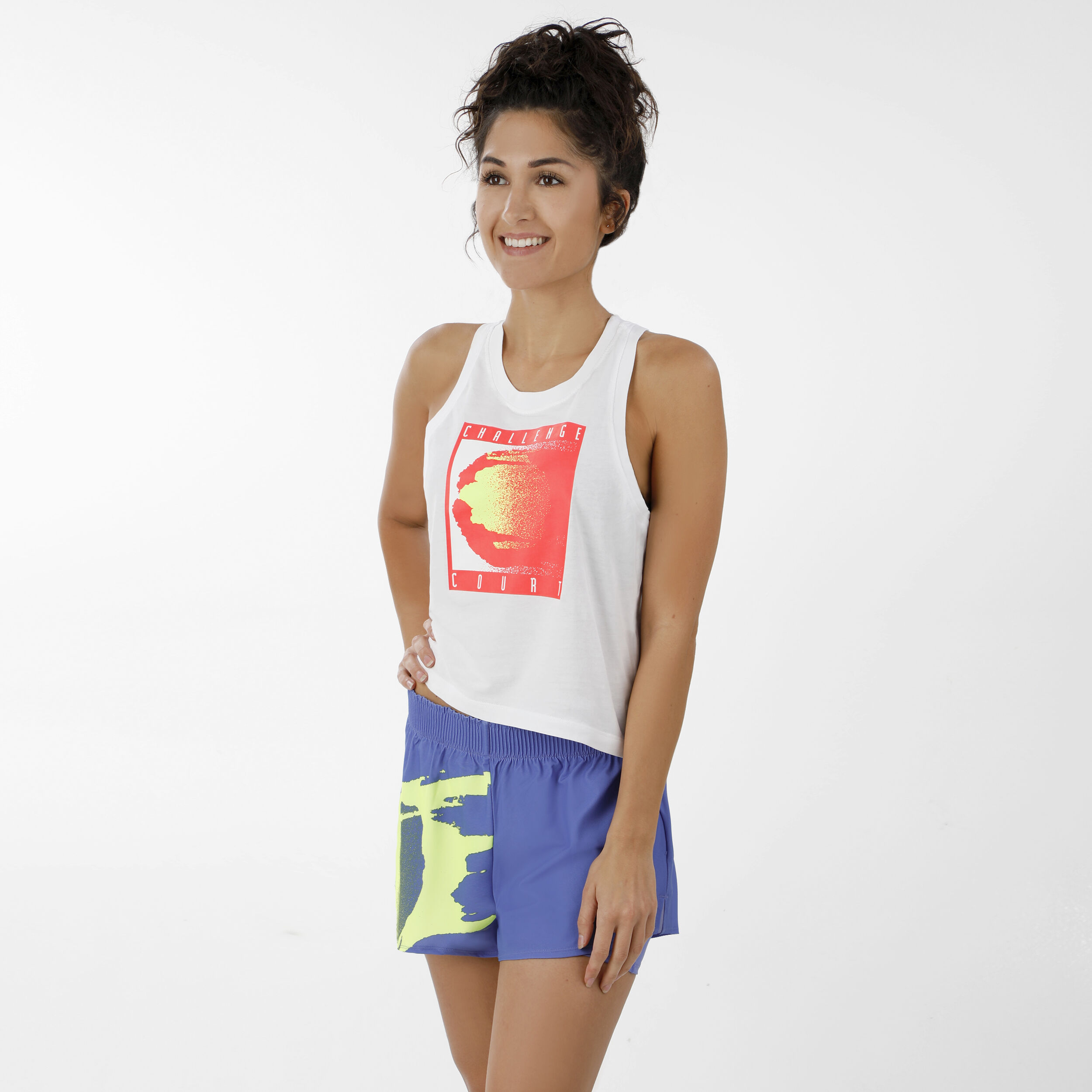 Buy Nike Court Challenge Crop Tank Top Women White, Red
