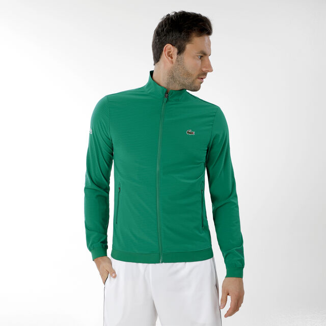 Buy Lacoste Novak Djokovic Training Jacket Men Dark Green, Black online ...
