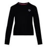 Mirella Basic Crew Sweatshirt Women-Black,White