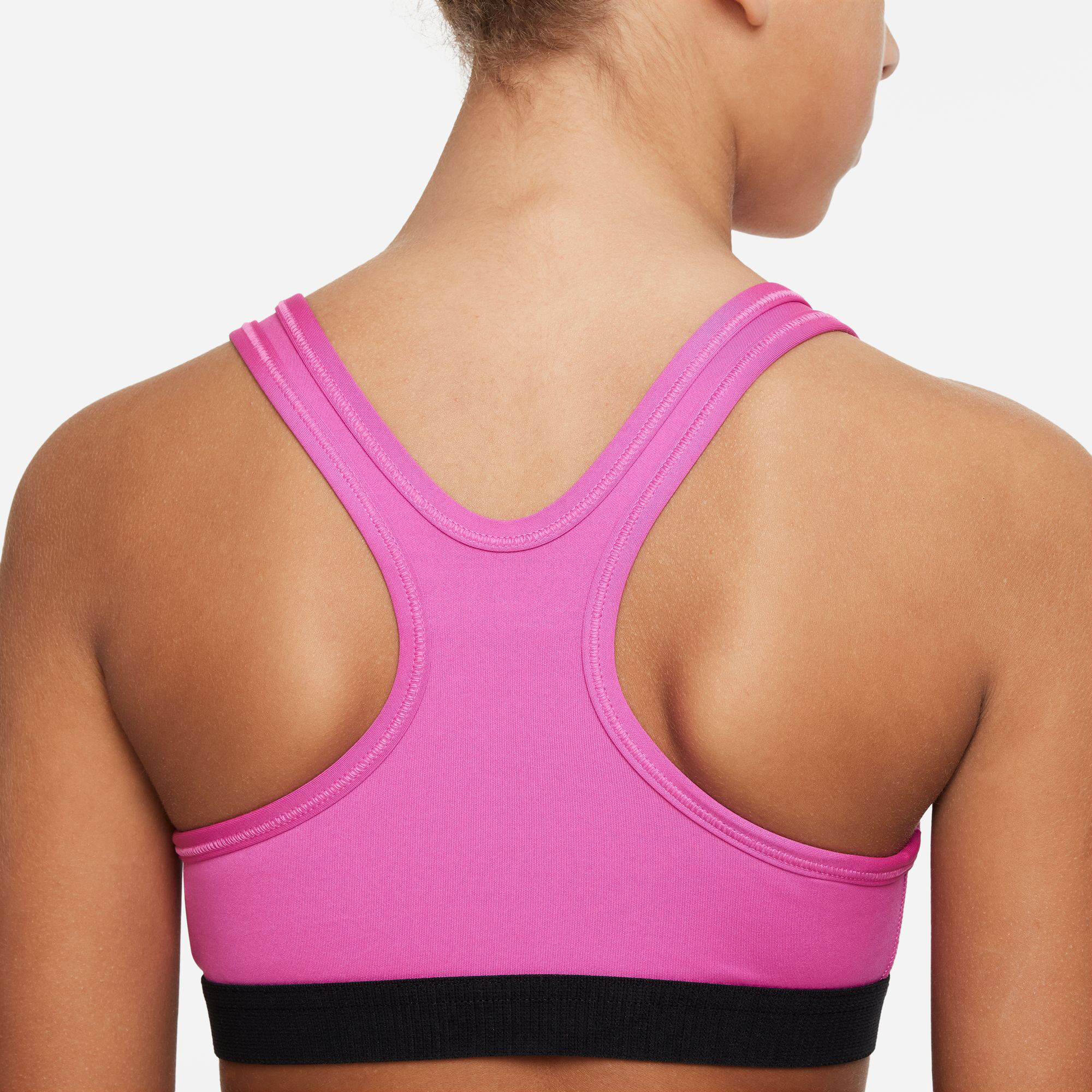 Nike pro classic best sale swoosh black bra