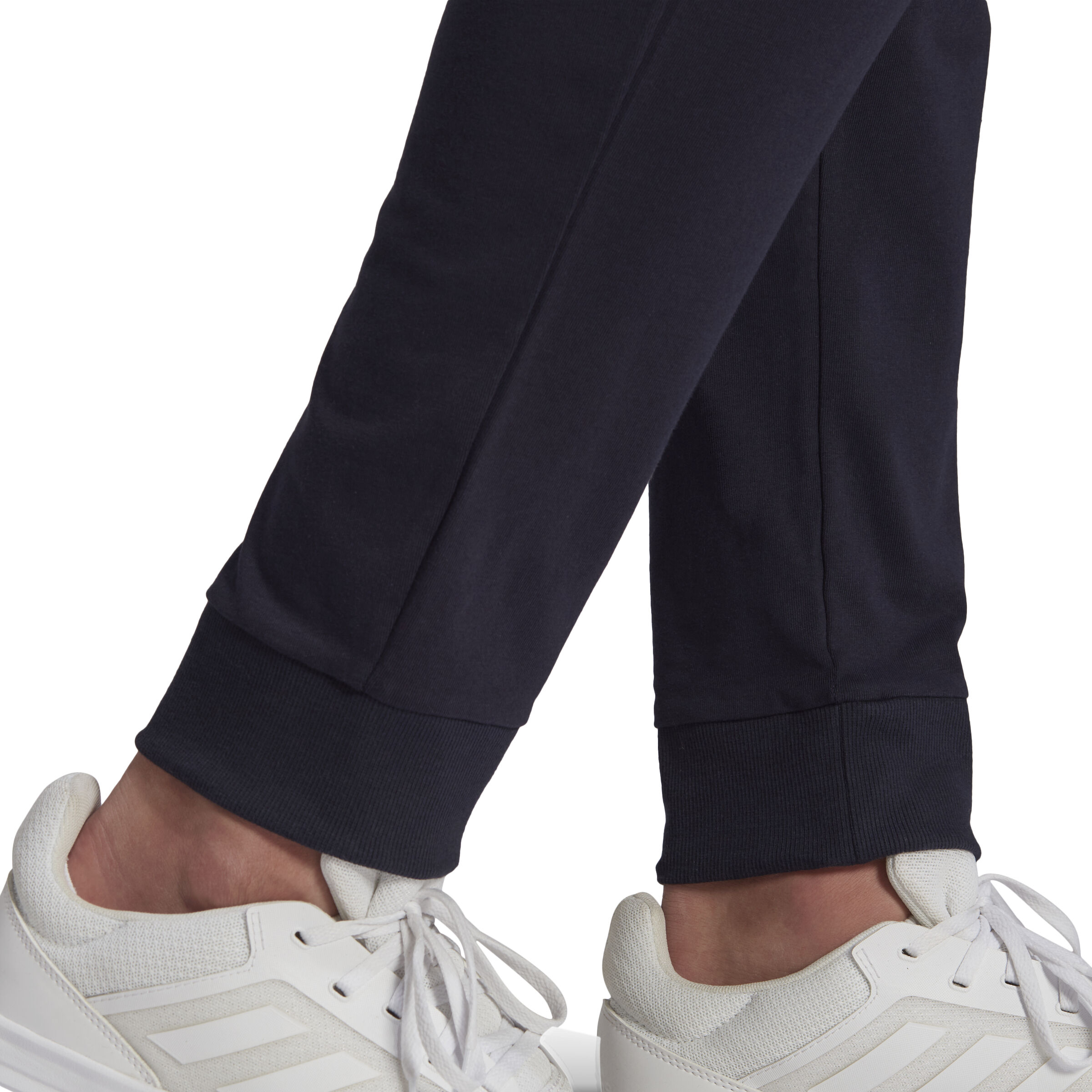 Essentials Single Jersey Tapered Cuff Training Pants Men Blue
