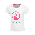 Quiet Please Clothing Quiet Please Create Baseline Logo T-Shirt Girls-White,Pink