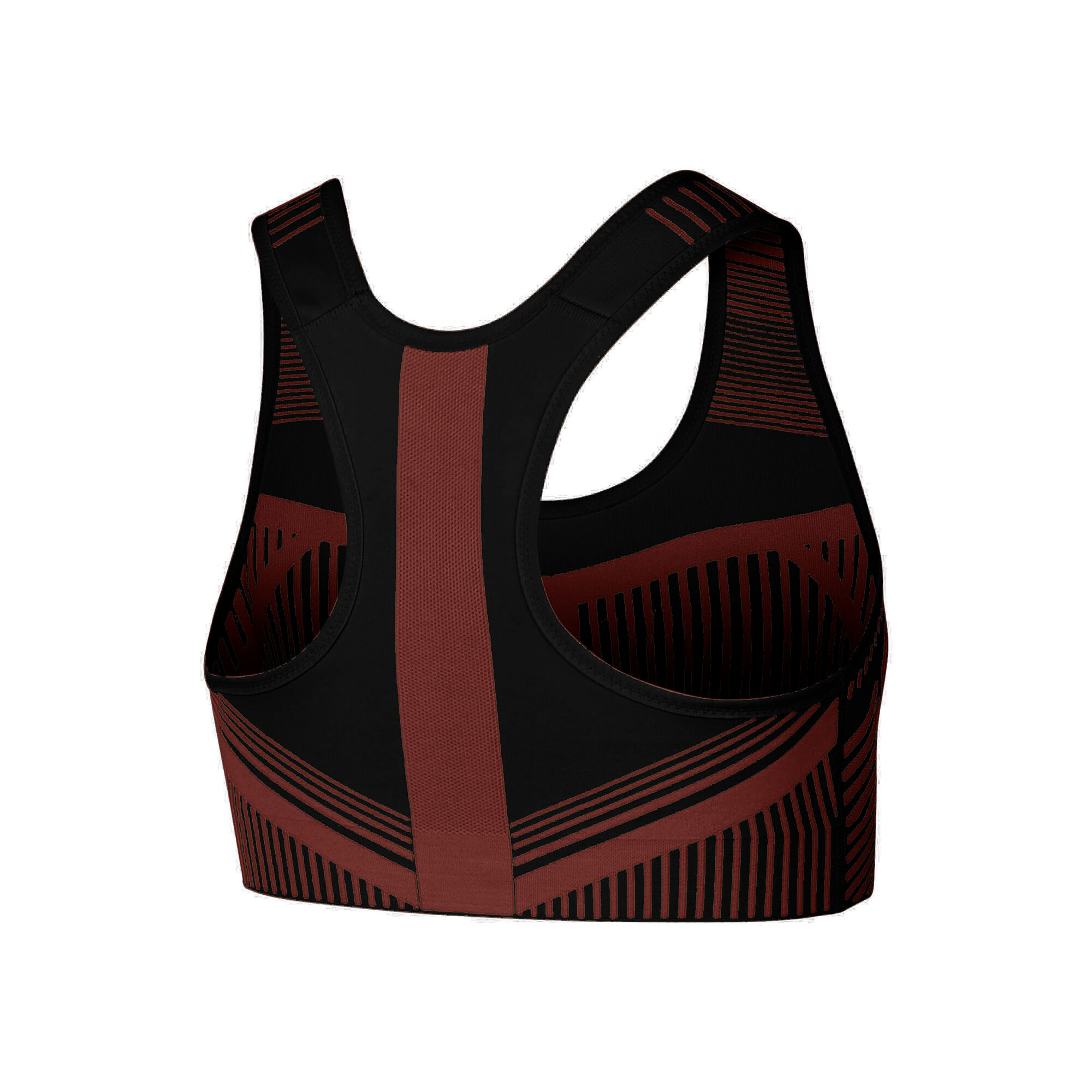 Fenom Flyknit High-Support Sports Bras Women - Dark Red, Black