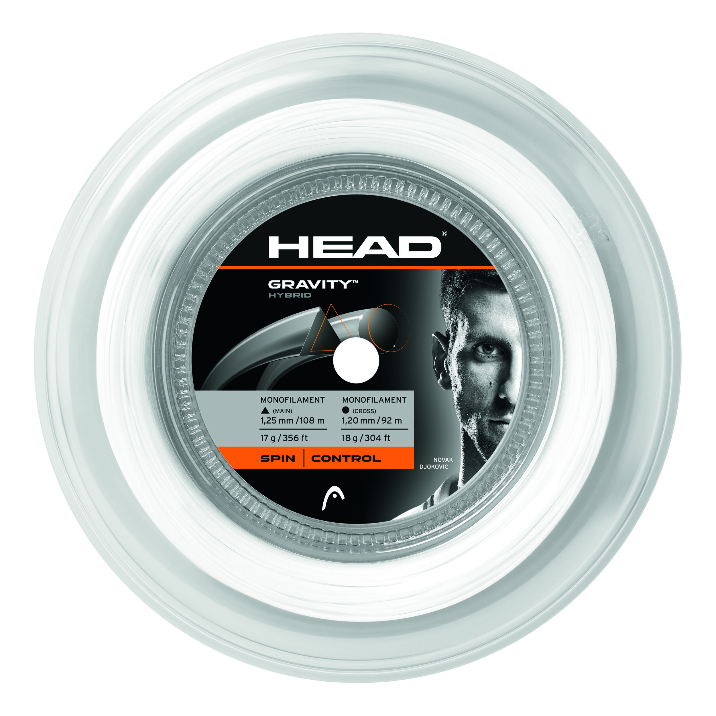 buy HEAD Gravity String Reel 200m - White, Grey online | Tennis-Point