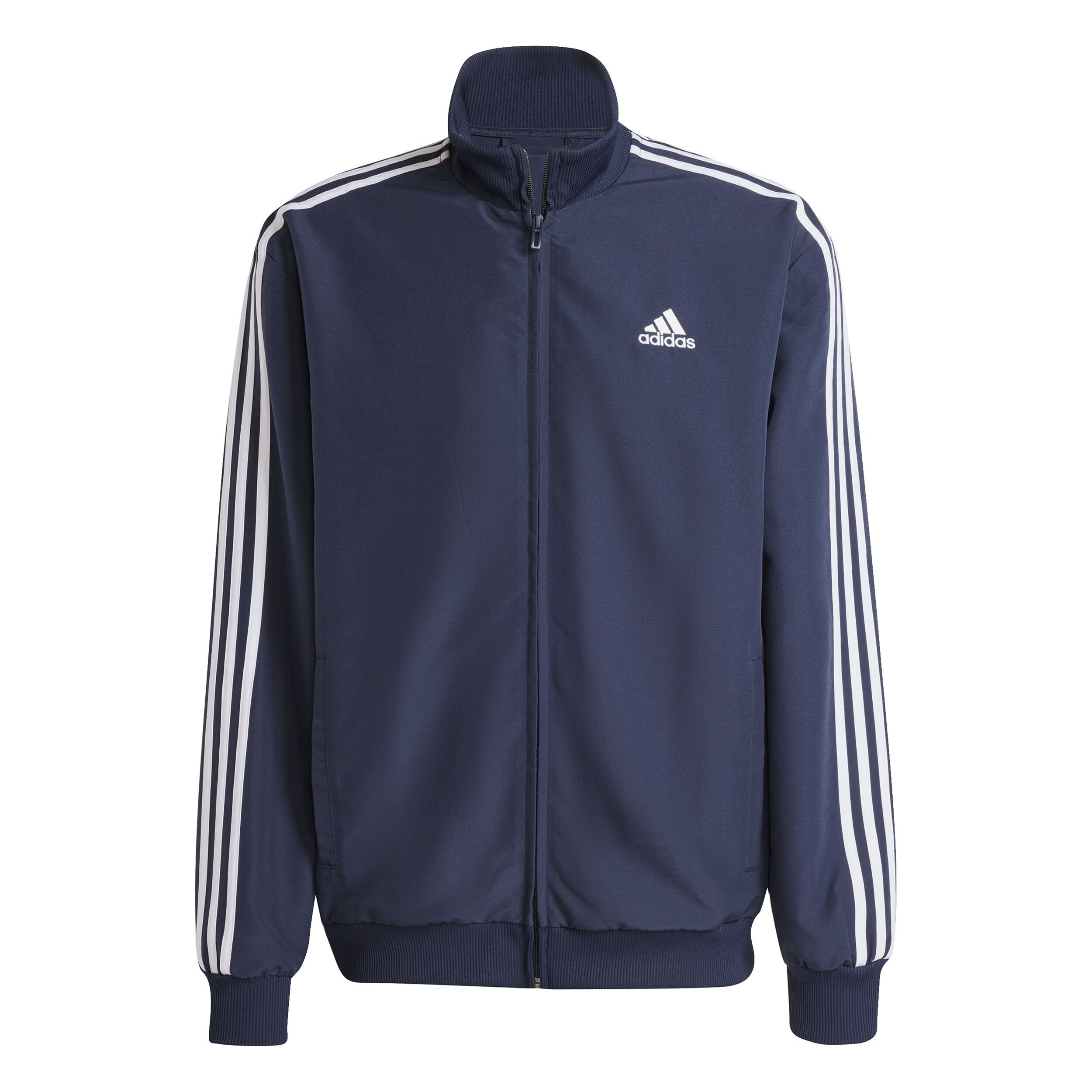 adidas 3Stripes Woven Tracksuit Men Dark Blue, White | Tennis-Point
