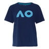 AO Stack Print Core Logo T-Shirt Women - dark blue, 