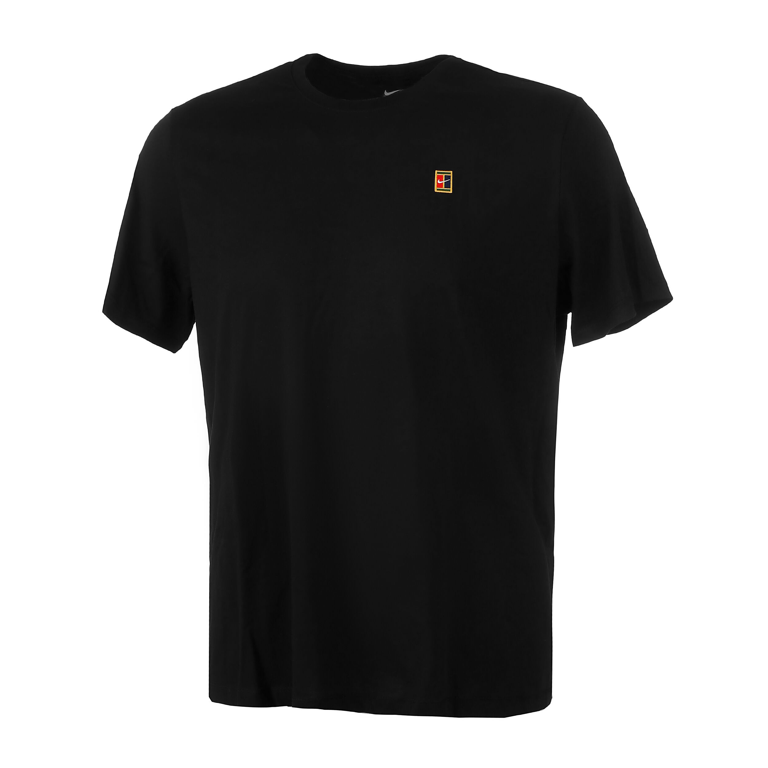Buy Nike Court T-Shirt Men Black, Yellow online | Tennis Point COM