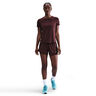Dri-Fit One Mid Rise 2in1 3in Shorts Women - dark red, silver