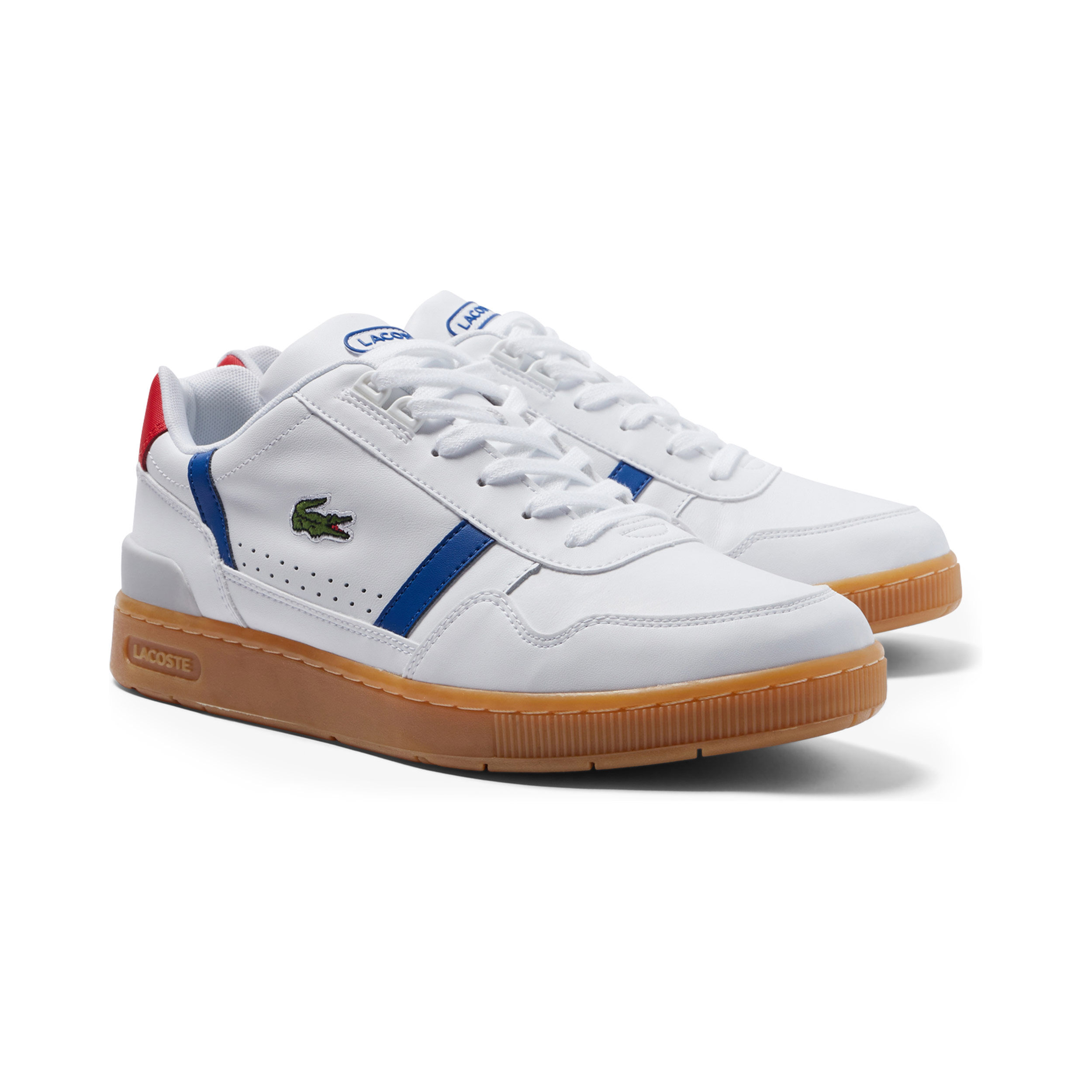 T Clip Men White Blue