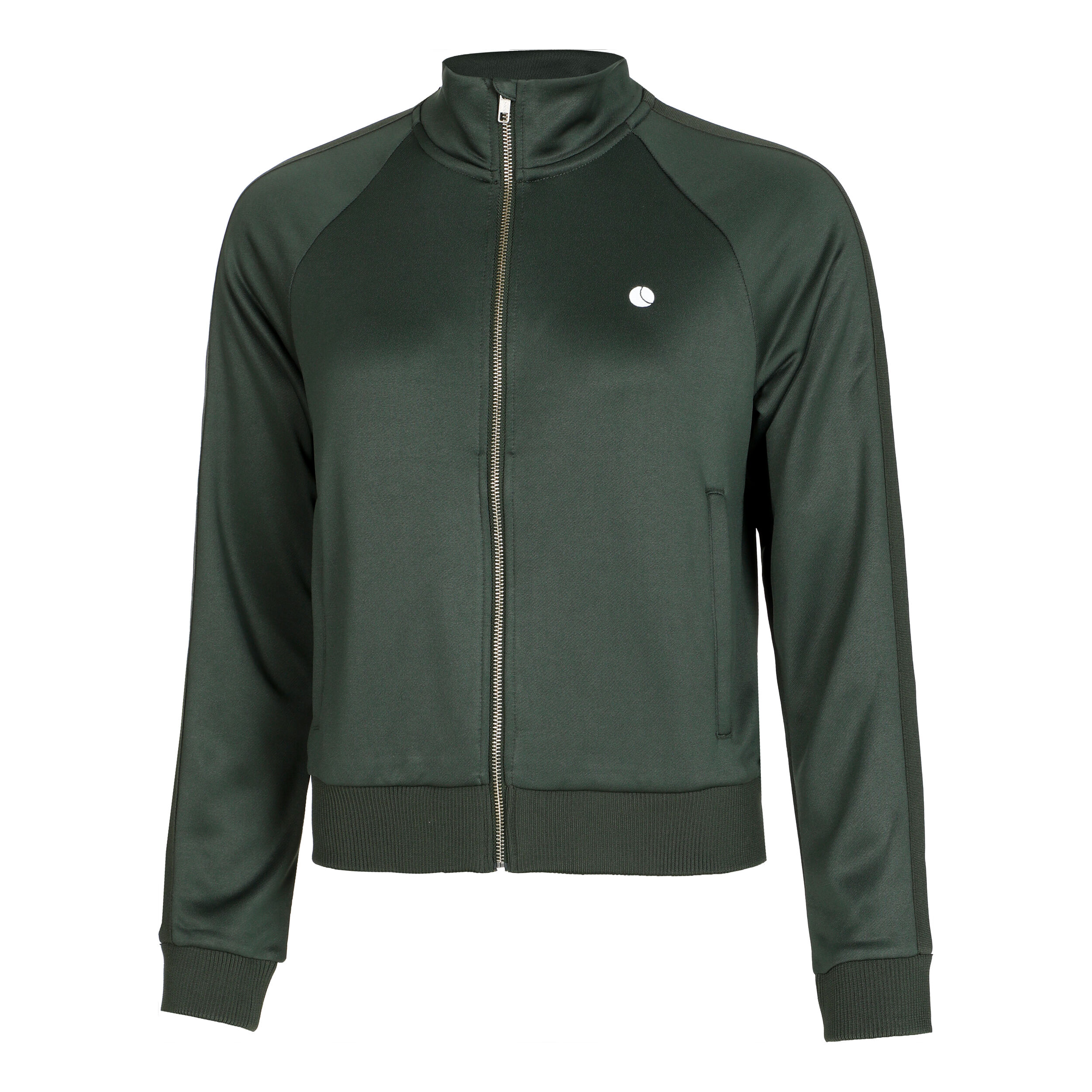 Pretty green zip sales through track top