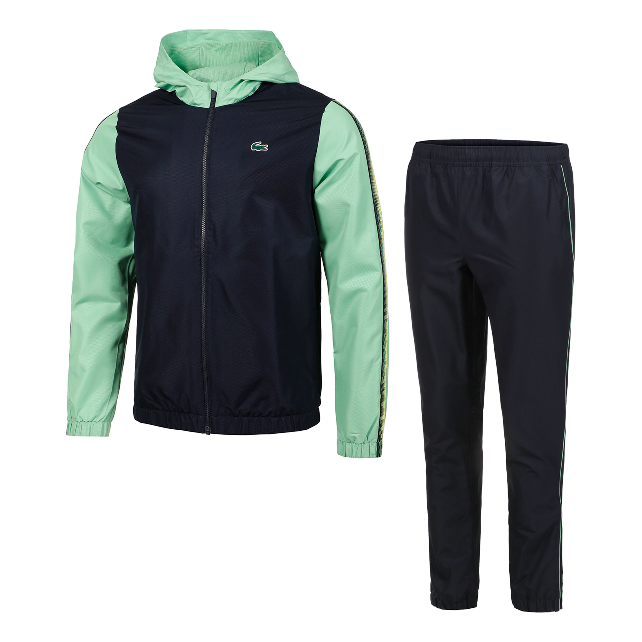 Blue and green tracksuit sales