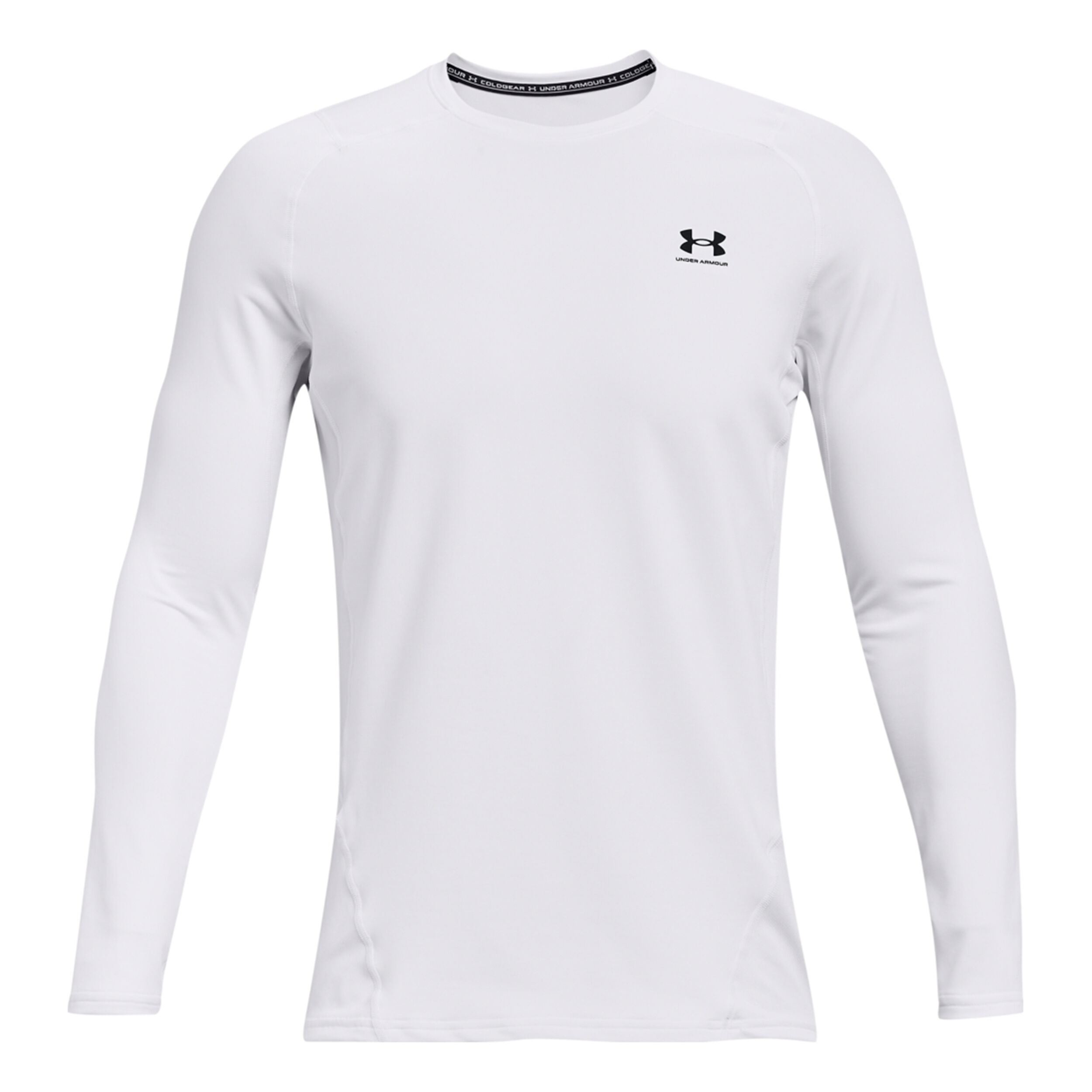 Coldgear Fitted Crew Long Sleeve Men White