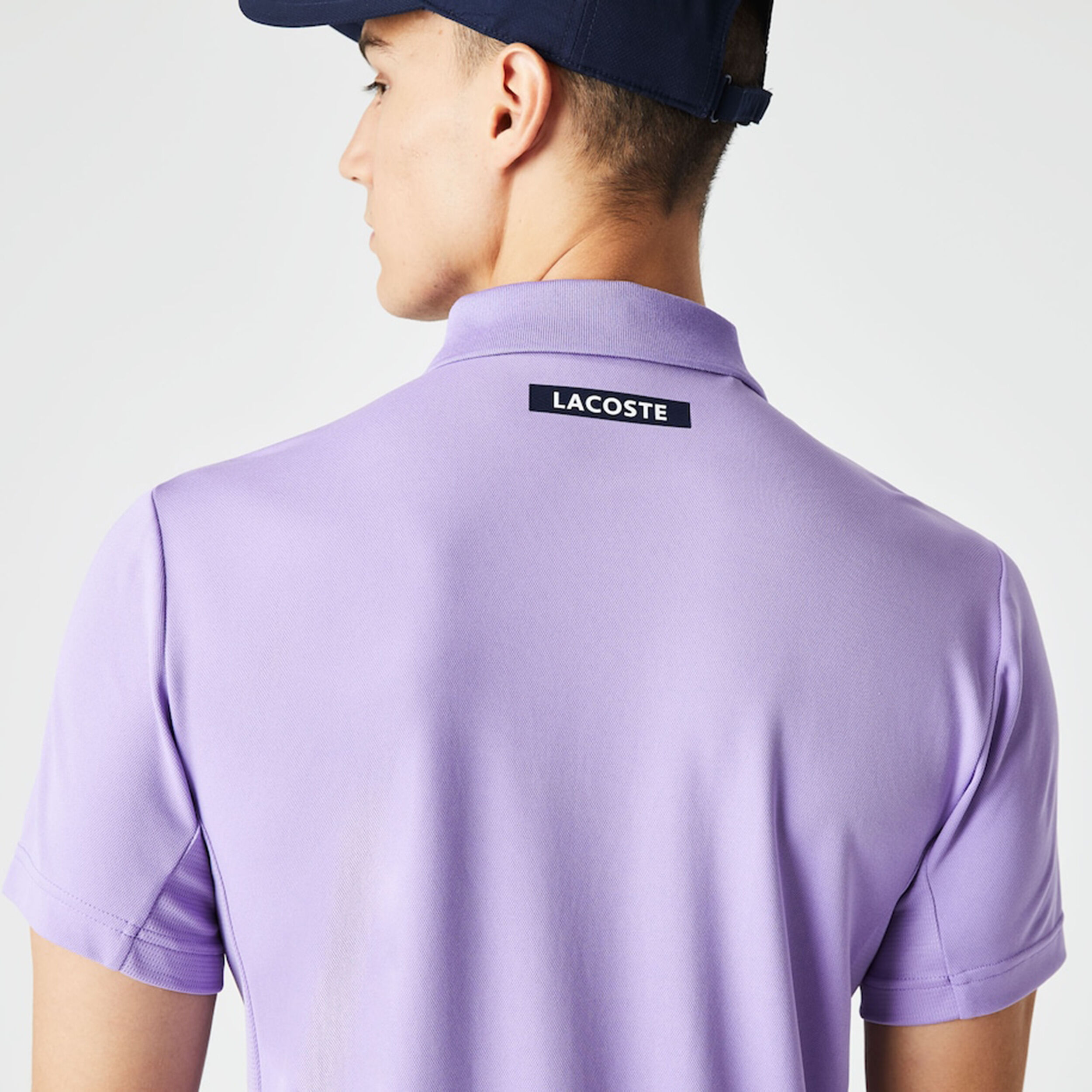 Polo lacoste lila store