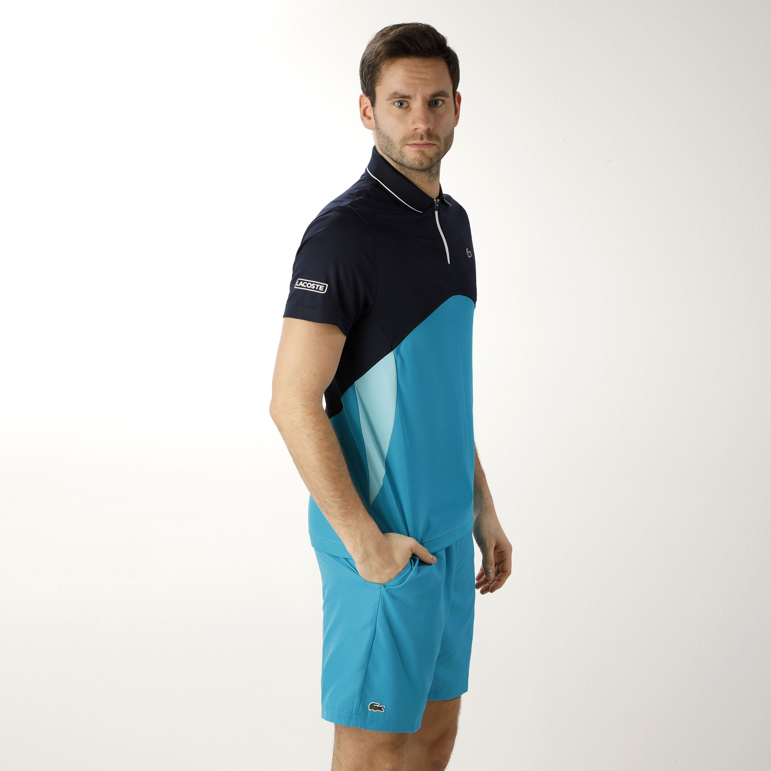 Short cheap lacoste turquoise