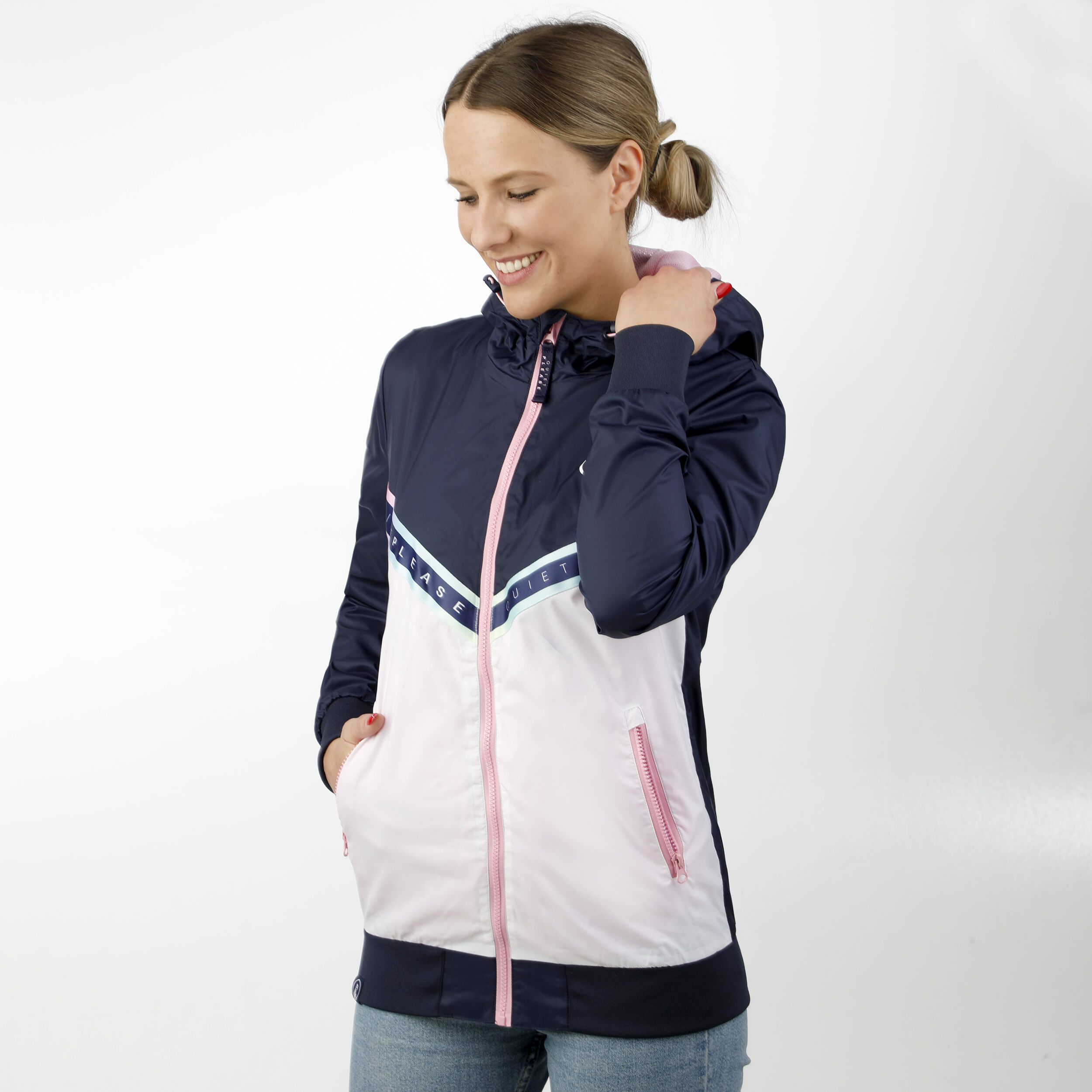 Buy Quiet Please Tweener Rainbow Windbreaker Training Jacket Women