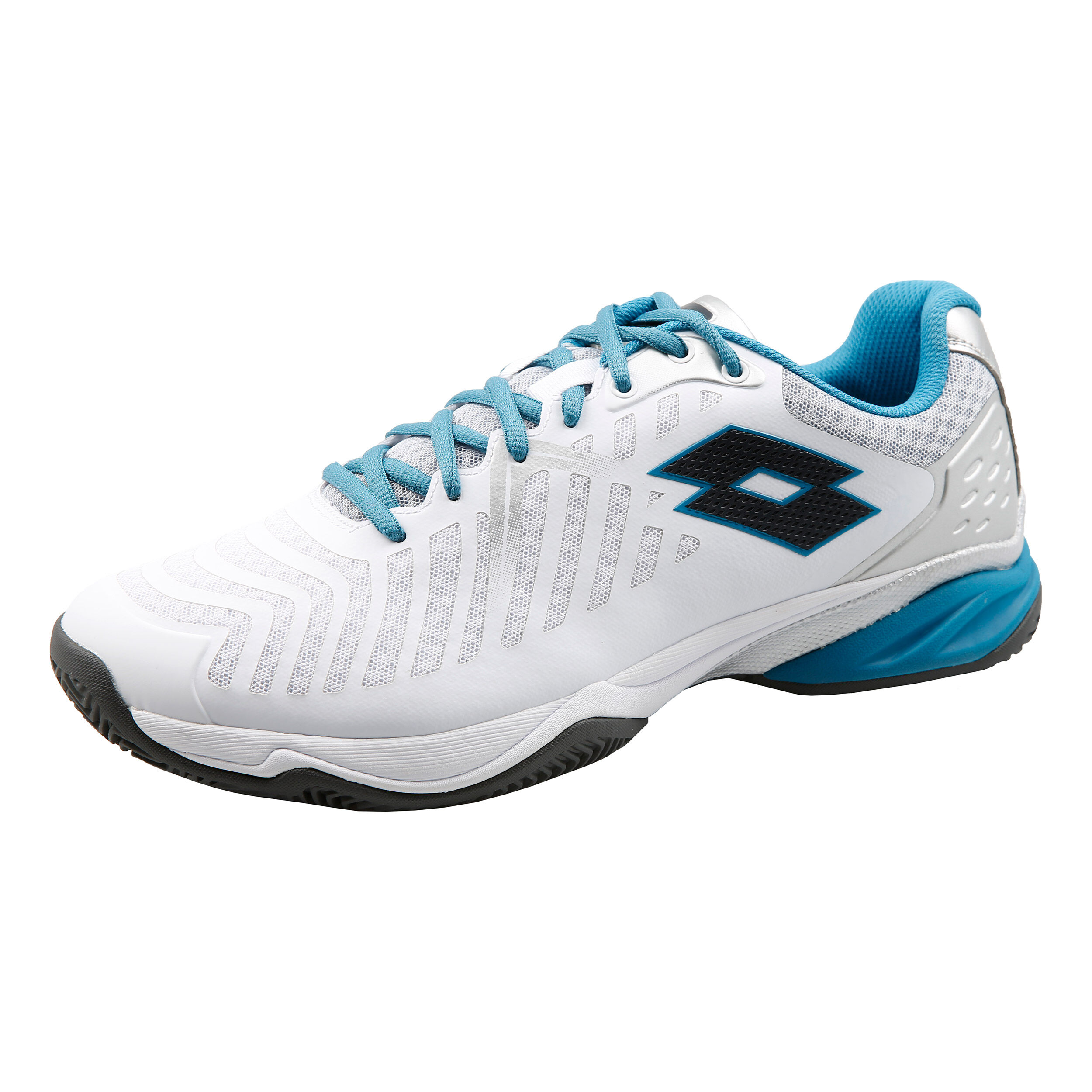 Buy Lotto Space 400 Clay Court Shoe Men White Dark Grey online