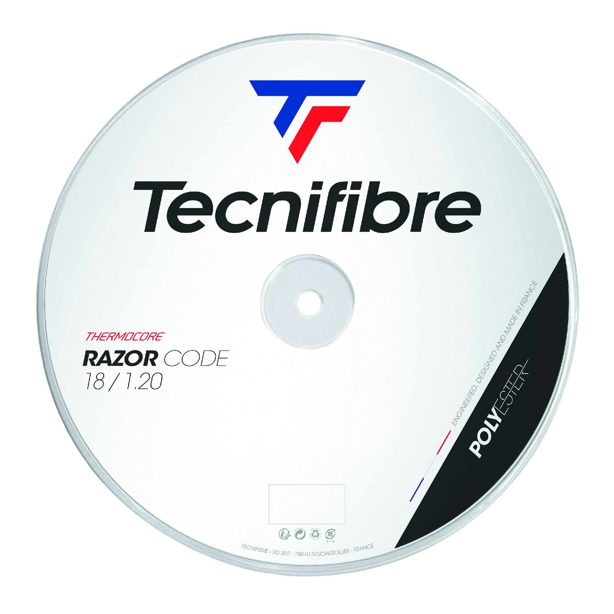 Buy Tecnifibre Razor Code 200m String Reel White online