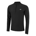 New Balance Clothing New Balance Space Dye 1/4 Zip Long Sleeve Men-Black