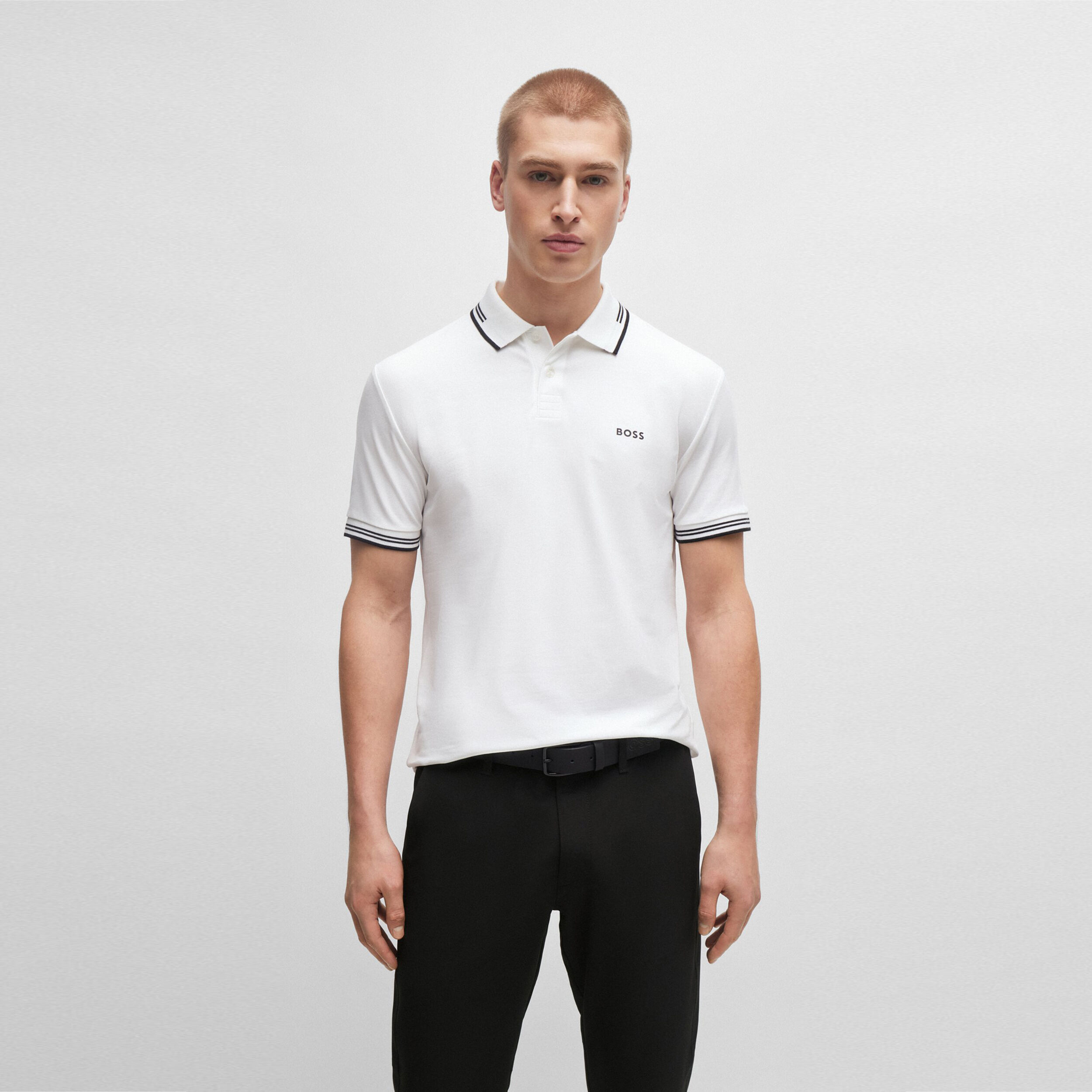 Boss polo white outlet