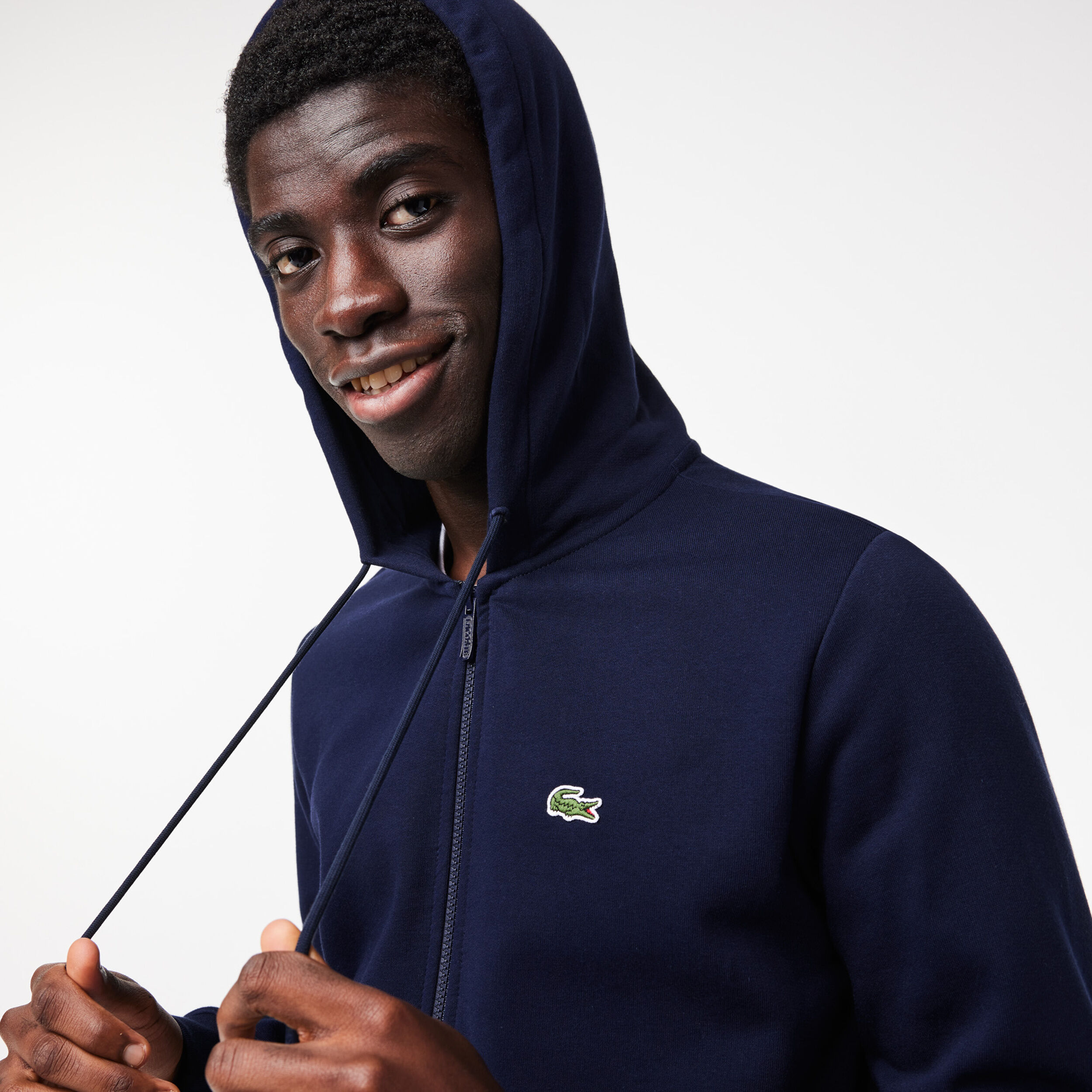 Lacoste Zip Hoodie Men Dark Blue | Tennis-Point