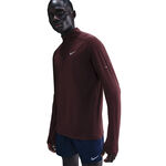 Nike Clothing Nike Stride Half-Zip Running shirt Men - dark red, silver