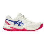 ASICS Tennis shoes ASICS Gel-Dedicate 8 Clay Court Shoe Women-Cream,Dark Blue