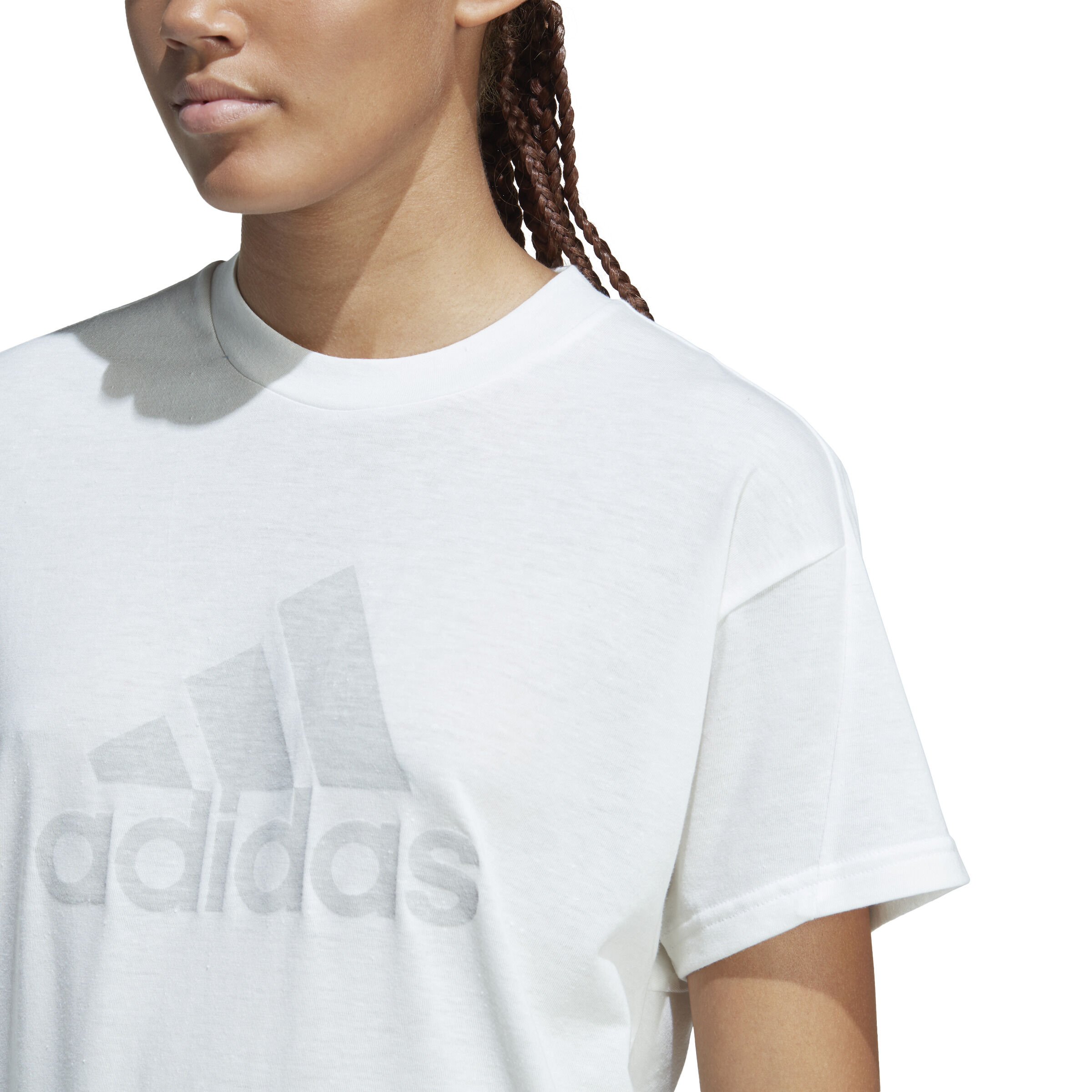 Adidas womens hotsell white t shirt