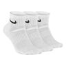 Everyday Cush Ankle Sports Socks 3 Pack-White,Black