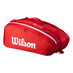Wilson Wilson Tour Super Tour Racket Bag 15 Pack-Red,White