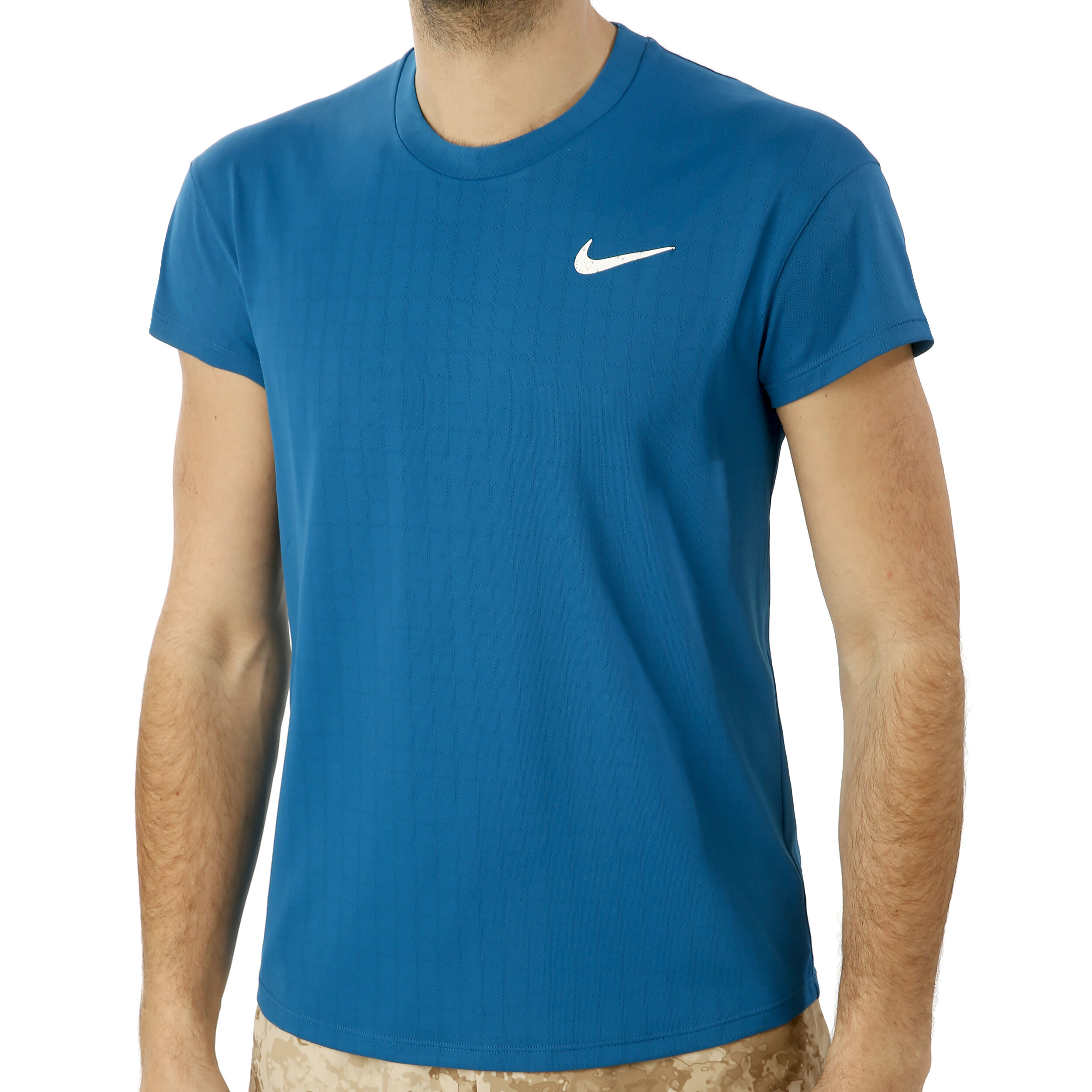 Nike breathe t shirt blue hotsell