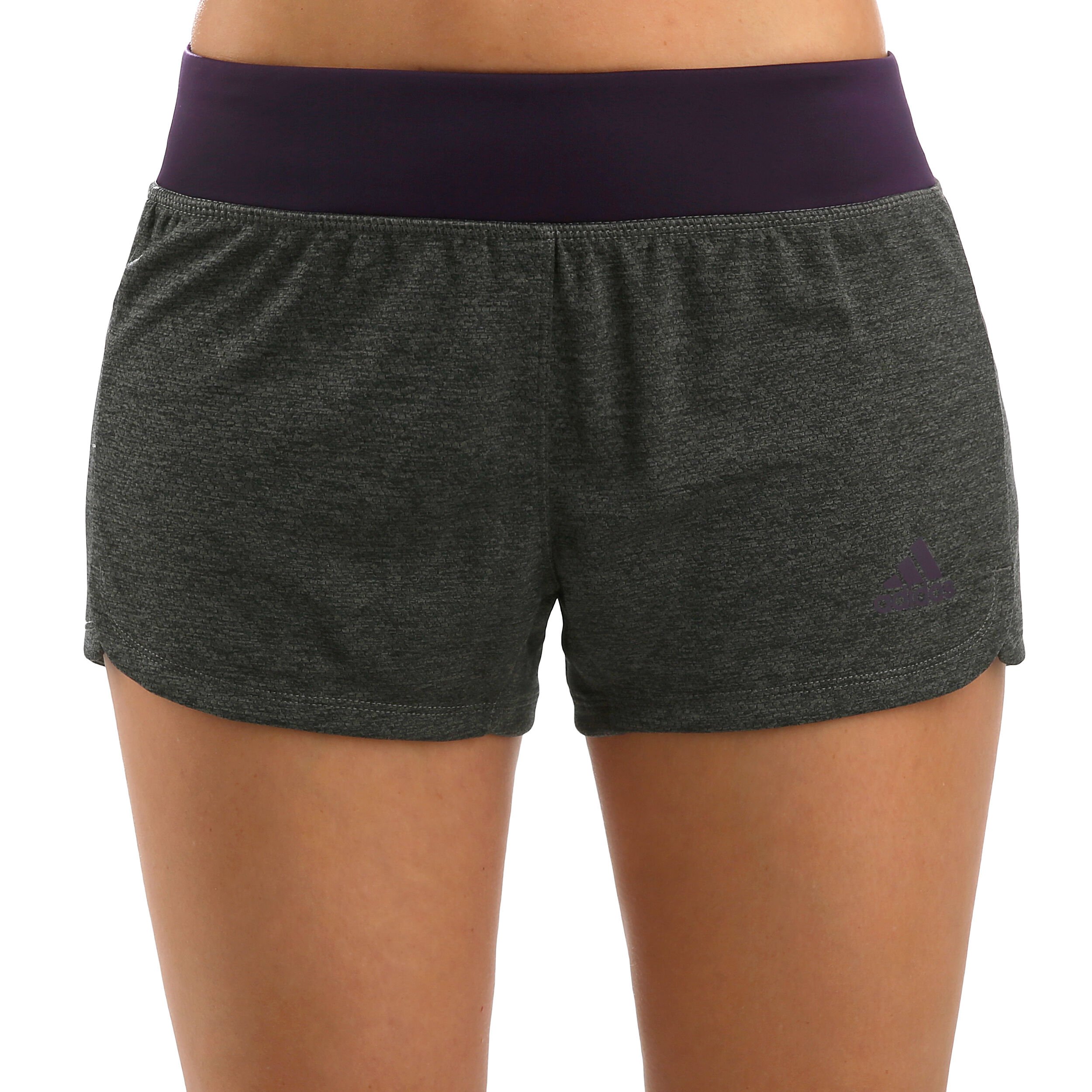 Soft Touch 2in1 Shorts Women Dark Grey Violet