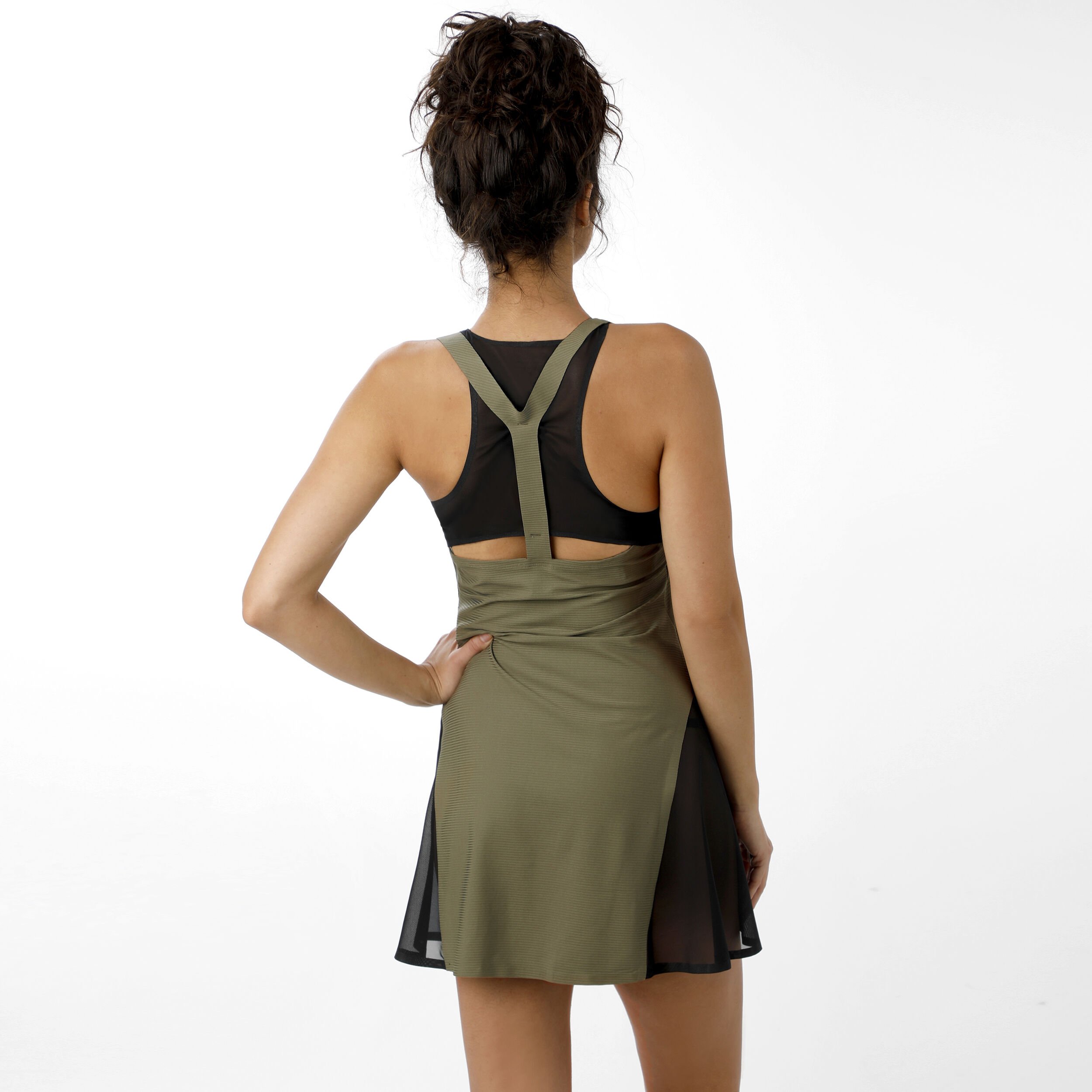 Maria Sharapova Court Dress Women Olive Black