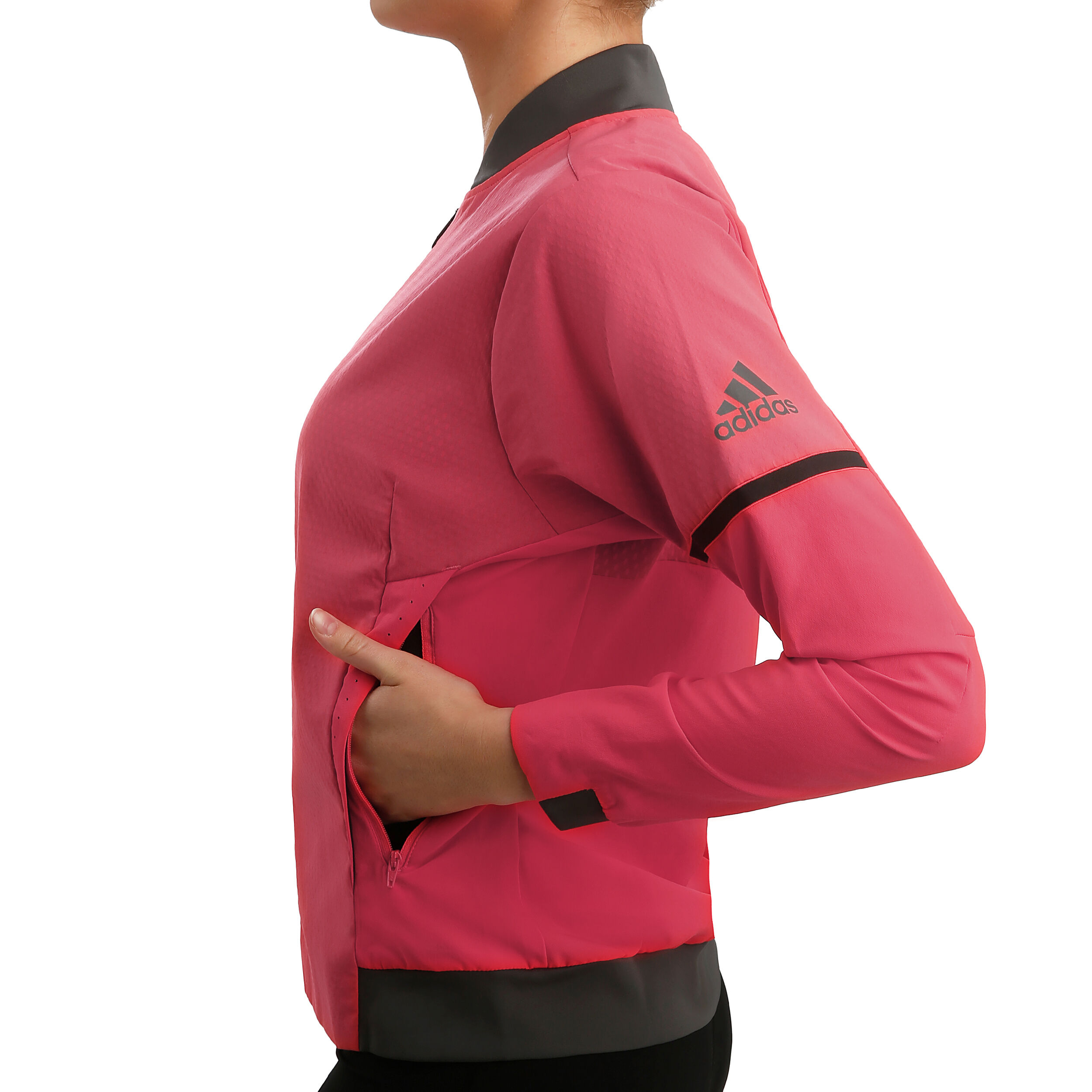 MatchCode Training Jacket Women Coral Dark Grey