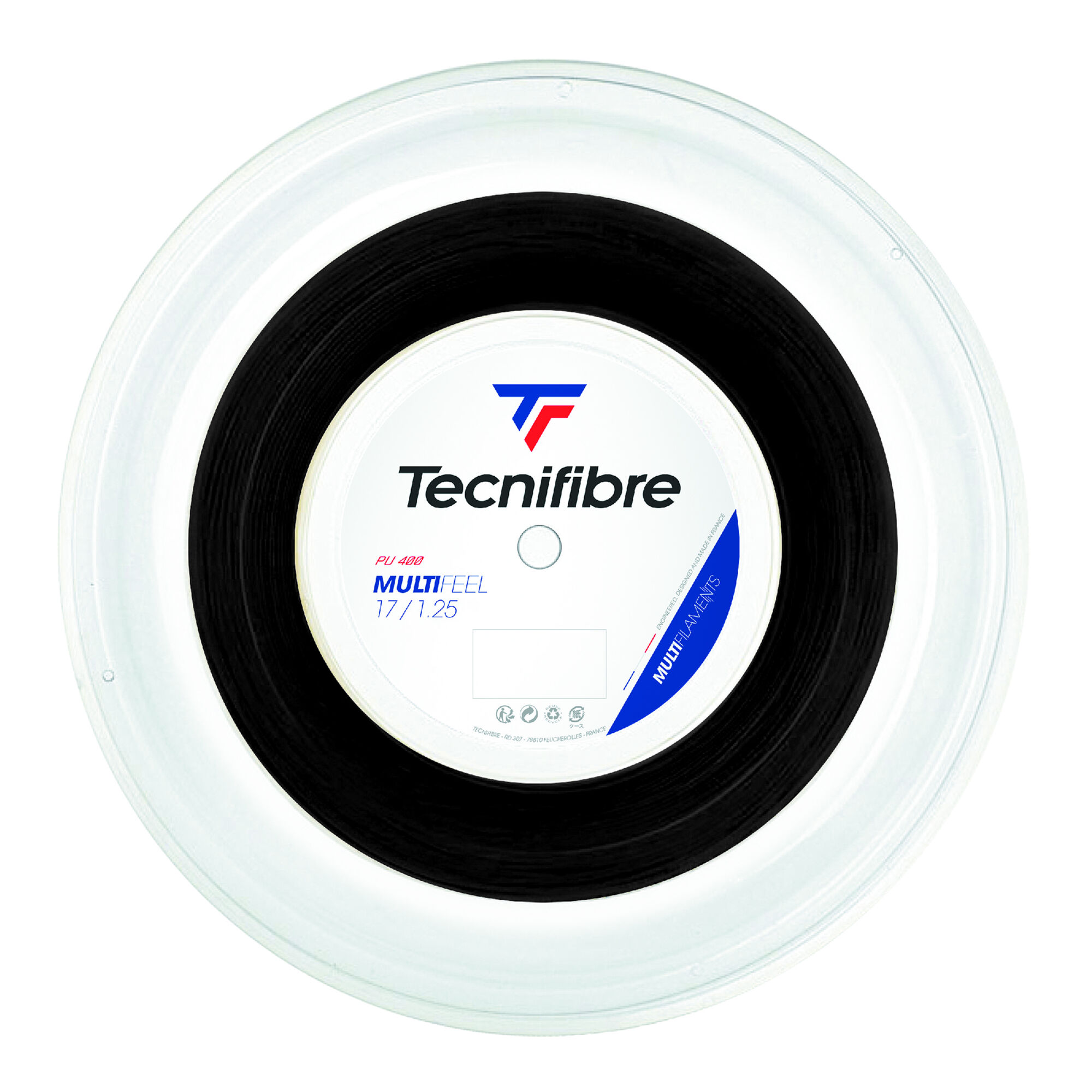 Buy Tecnifibre Multifeel 200m String Reel Black online