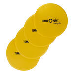 Tennis-Point Coach equipment Tennis-Point 4er Pack Marking Discs-Yellow,Black
