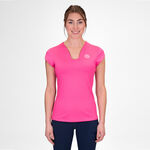 BIDI BADU Clothing BIDI BADU Crew V-Neck T-Shirt Women-Pink