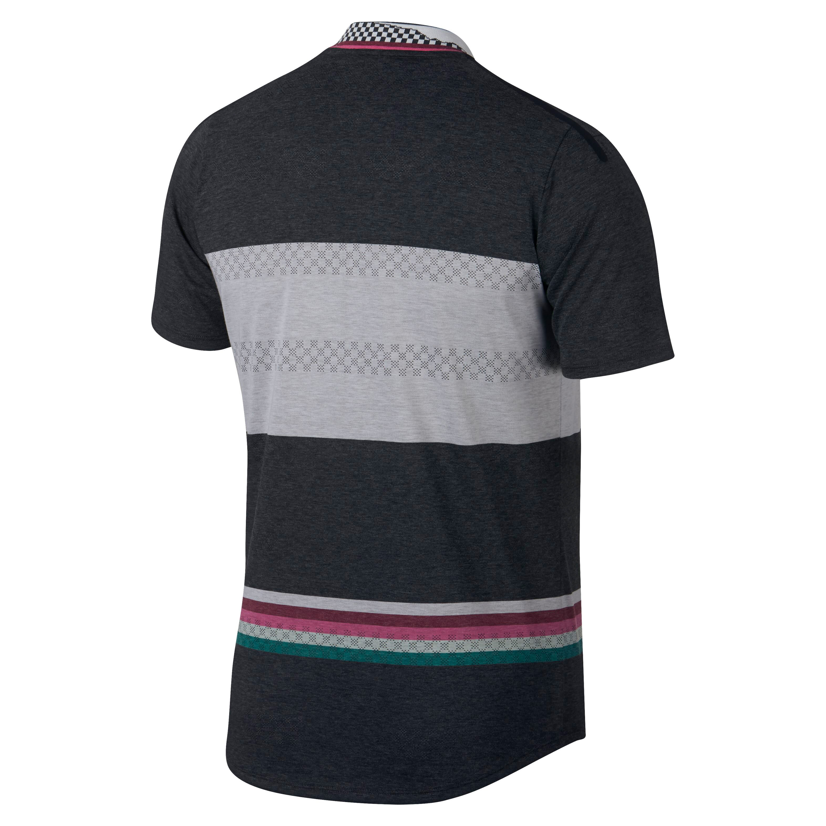 Court Challenger T Shirt Men Black Lightgrey