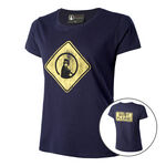 Quiet Please Clothing Quiet Please Australia Road Sign T-Shirt Women - dark blue, yellow