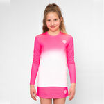 BIDI BADU Clothing BIDI BADU Crew Gradiant Long Sleeve Girls-Pink,White