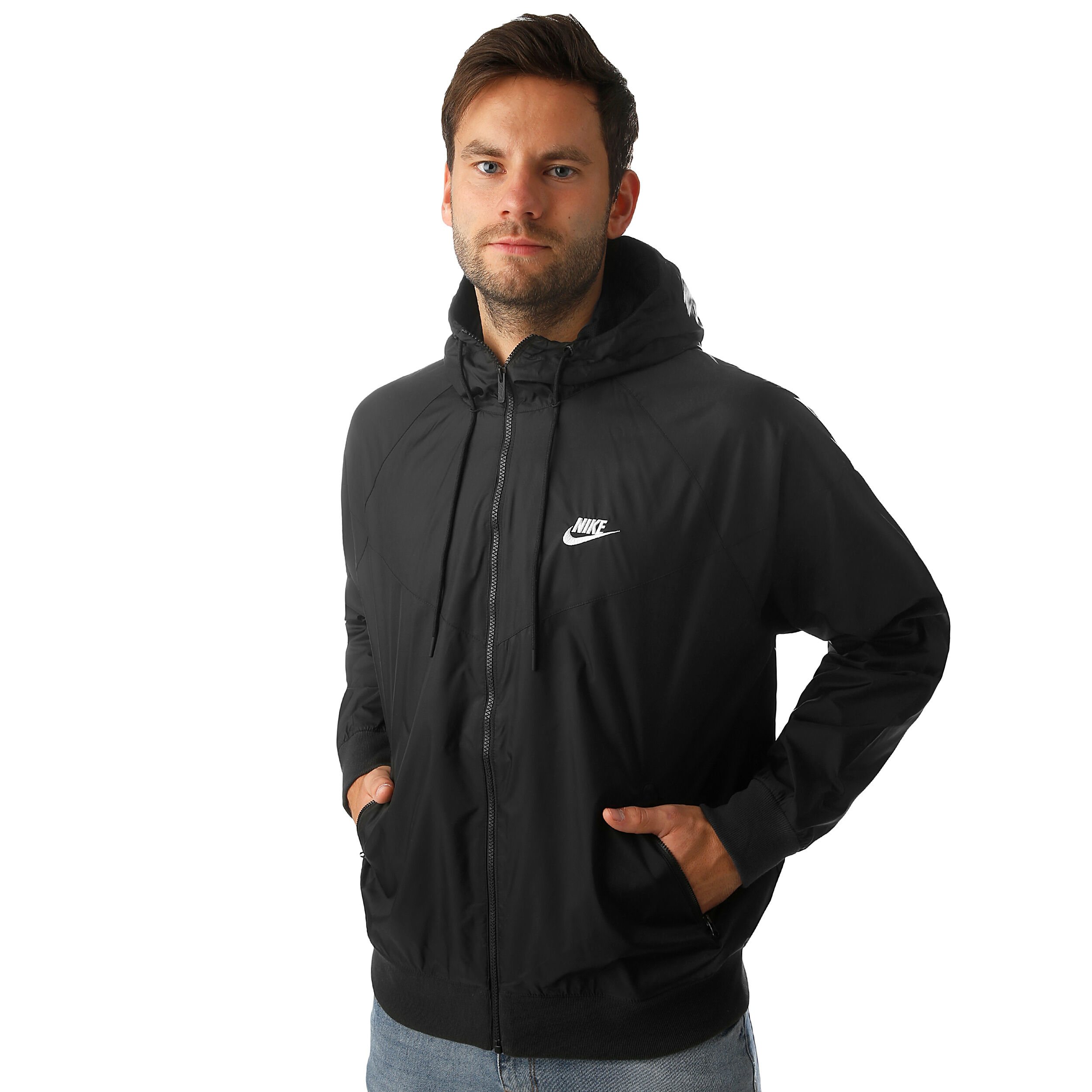 Buy Nike Sportswear Windrunner Training Jacket Men Black White online Tennis Point COM