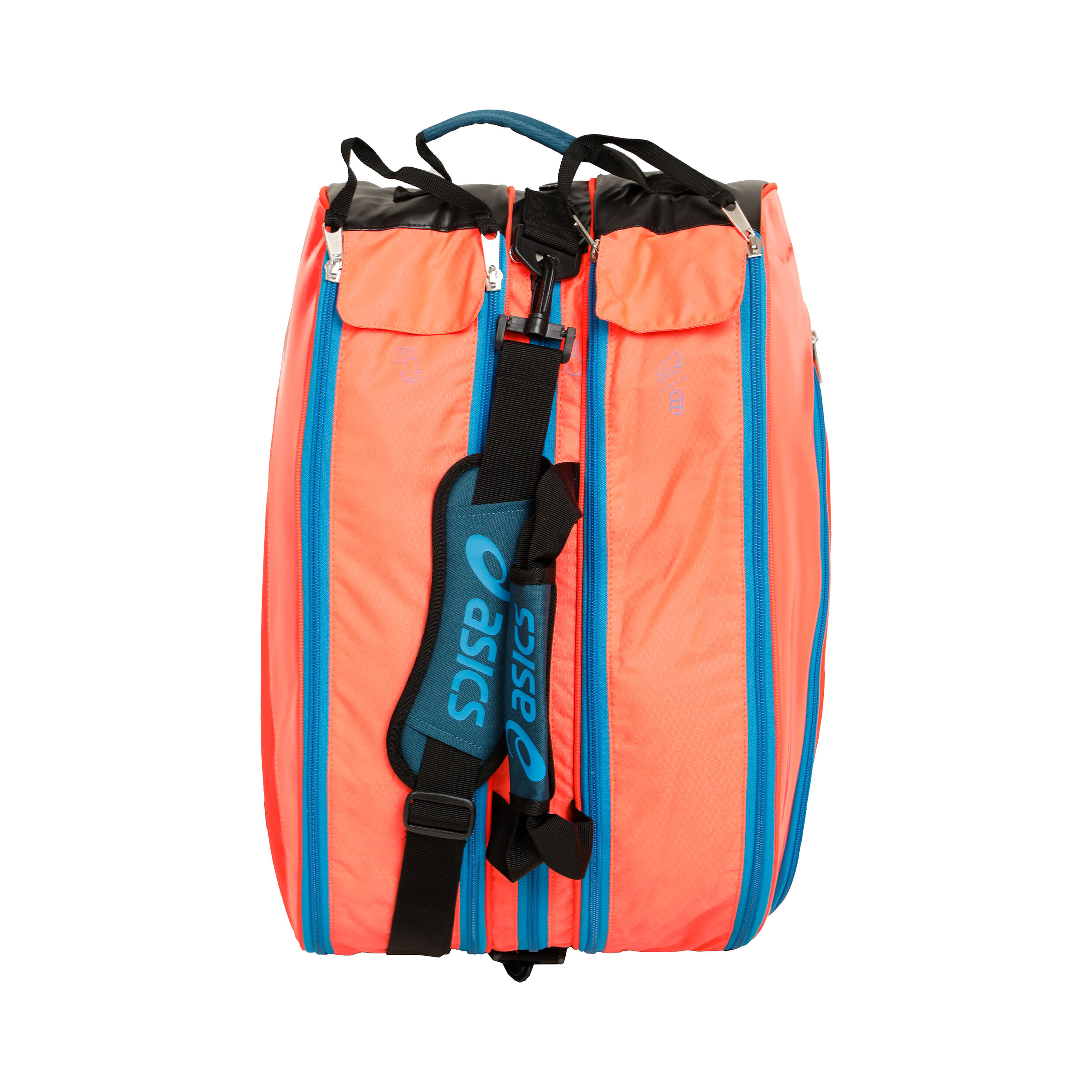 Buy ASICS Padel Bag Medium Padel Racket Bag Orange Turquoise