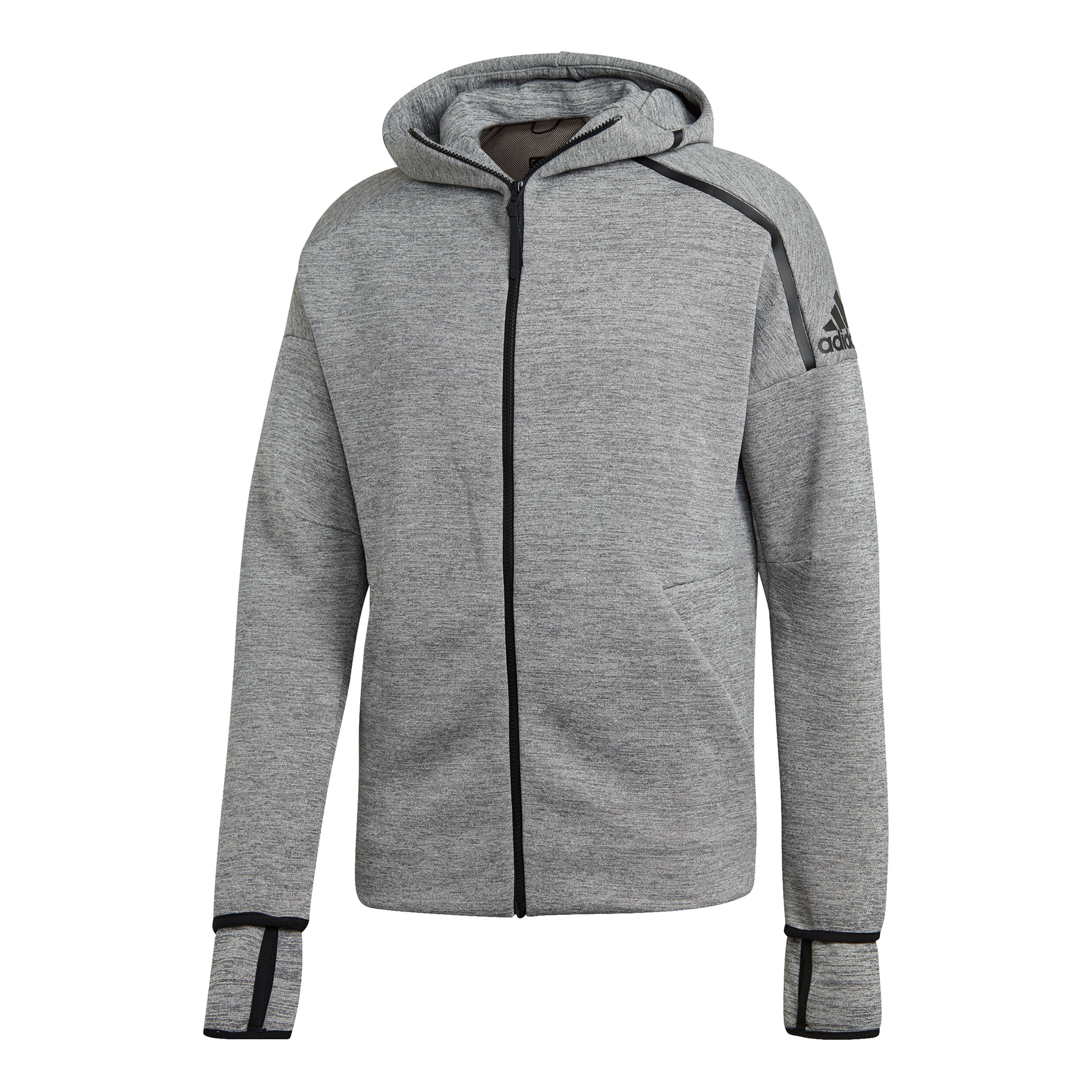 Buy adidas Z.N.E. Fast Release Zipper Zip Hoodie Men Grey Black