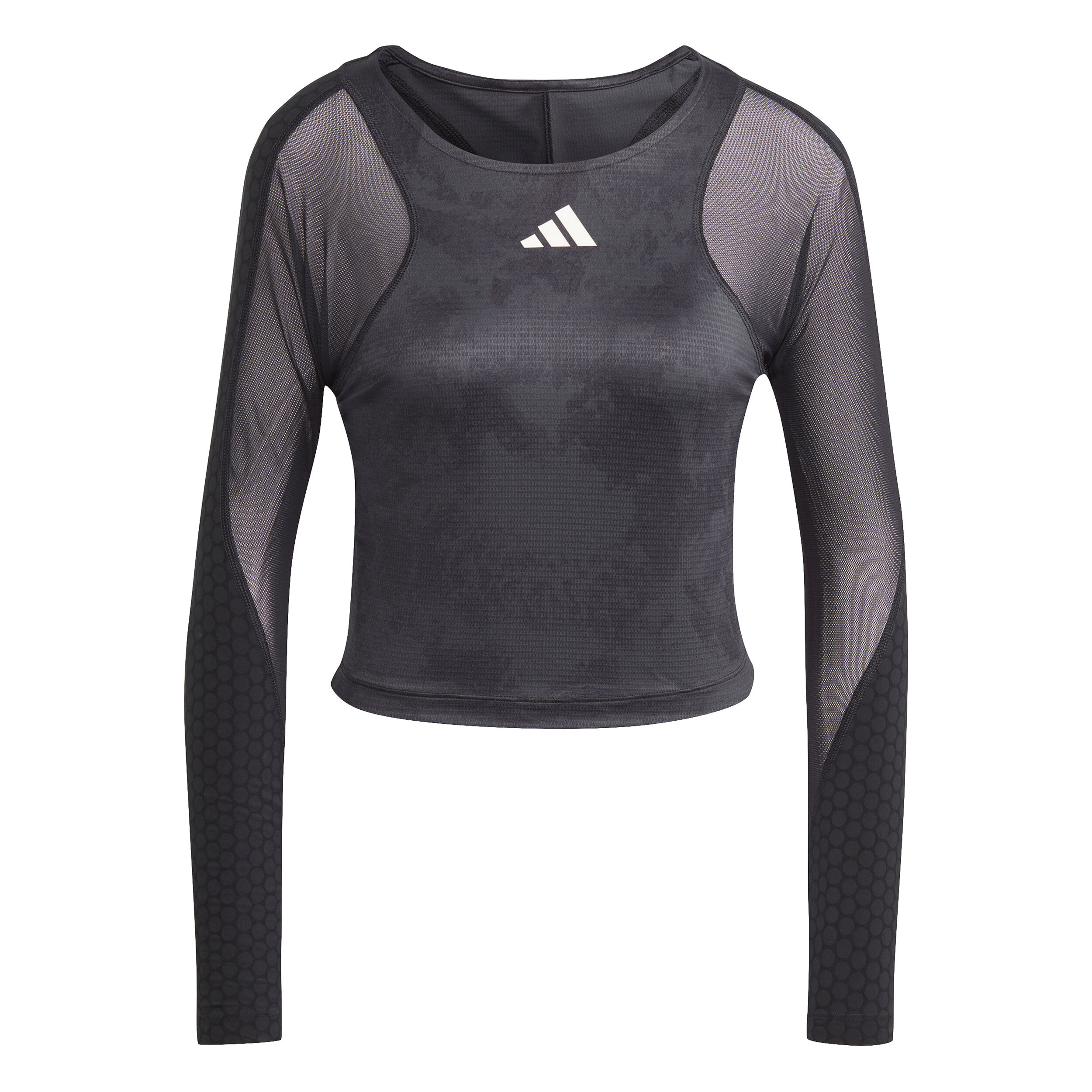 Adidas crop long sleeve sales