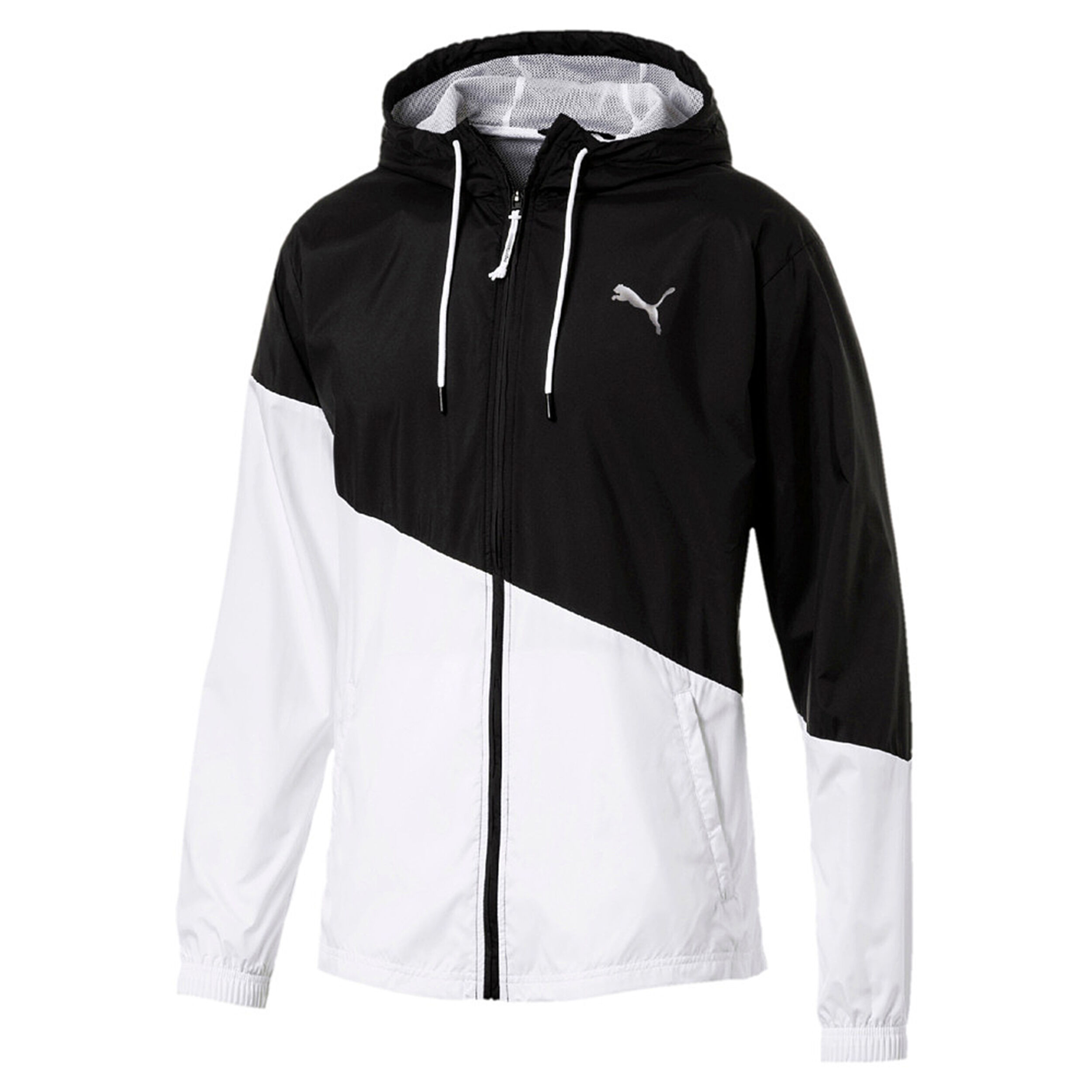 A.C.E. Windbreaker Training Jacket Men Black White