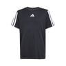 Training Essentials 3 Stripes T-Shirt Kids-Black,White